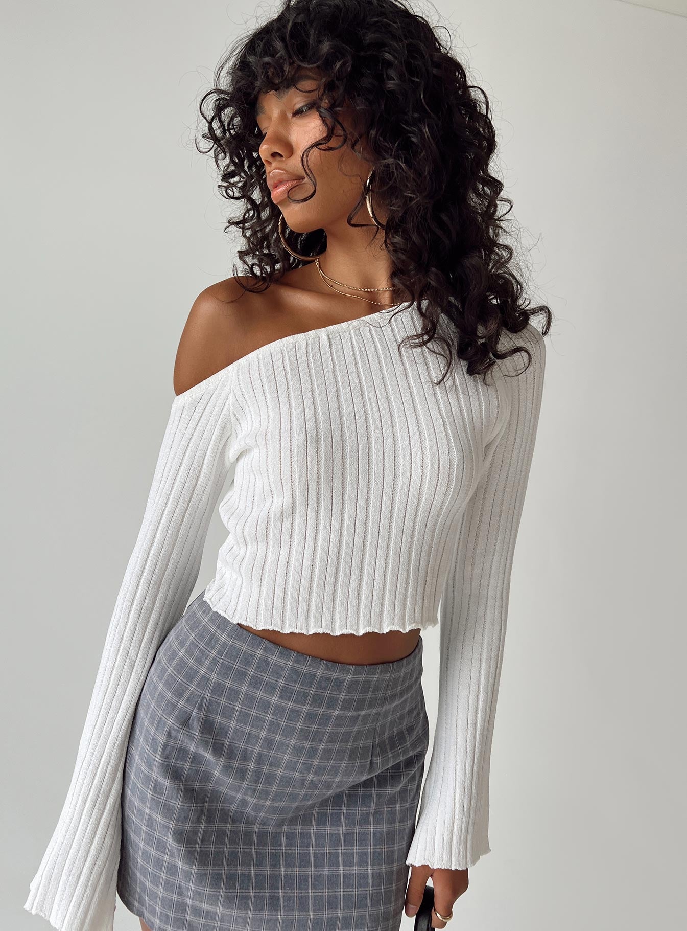 Santorini Knit Top Ivory - Image 2