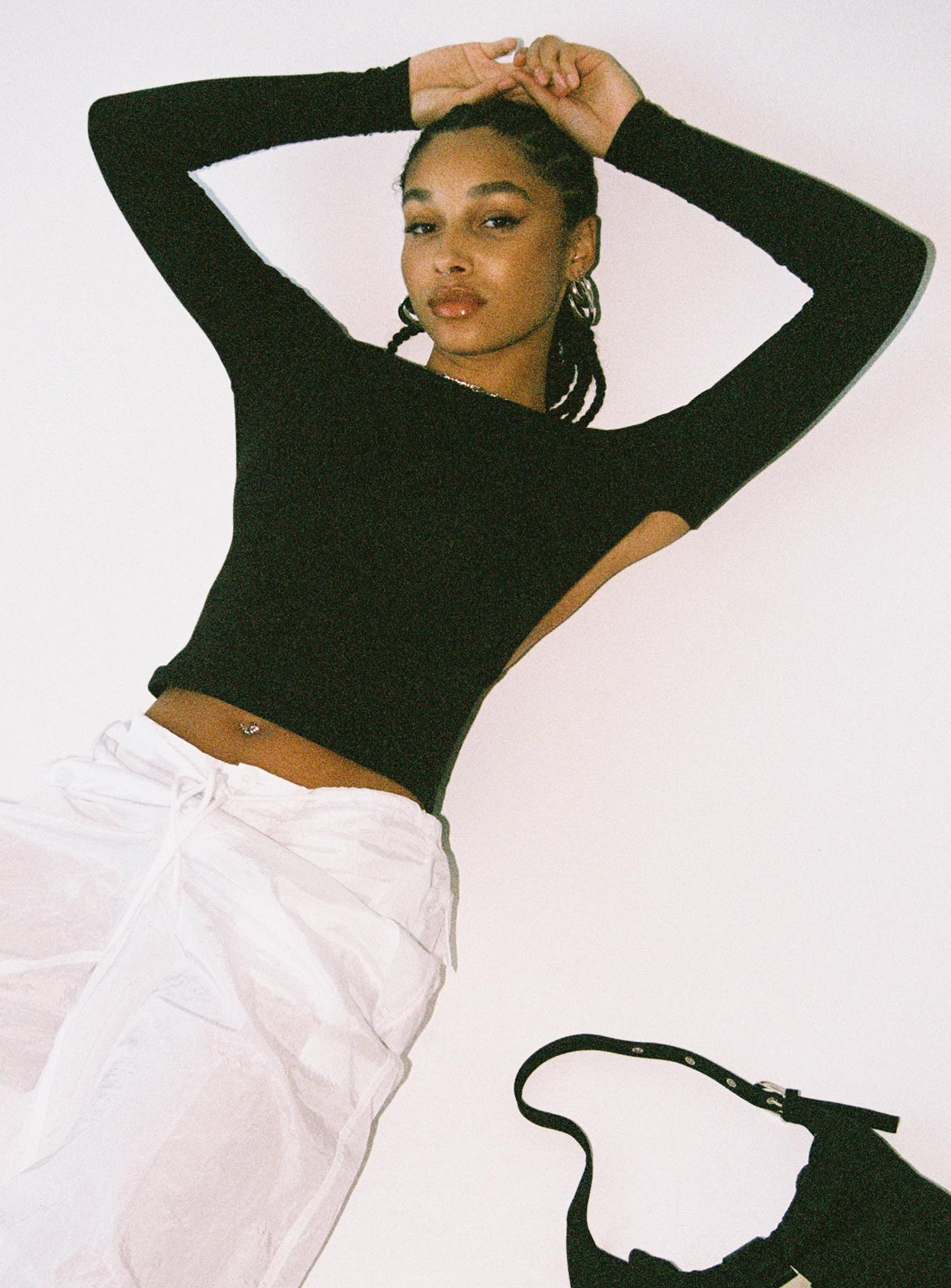 Rixie Long Sleeve Top Black - Image 7