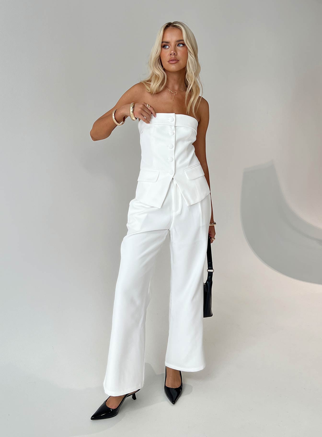 Change It Up Strapless Top White - Image 8