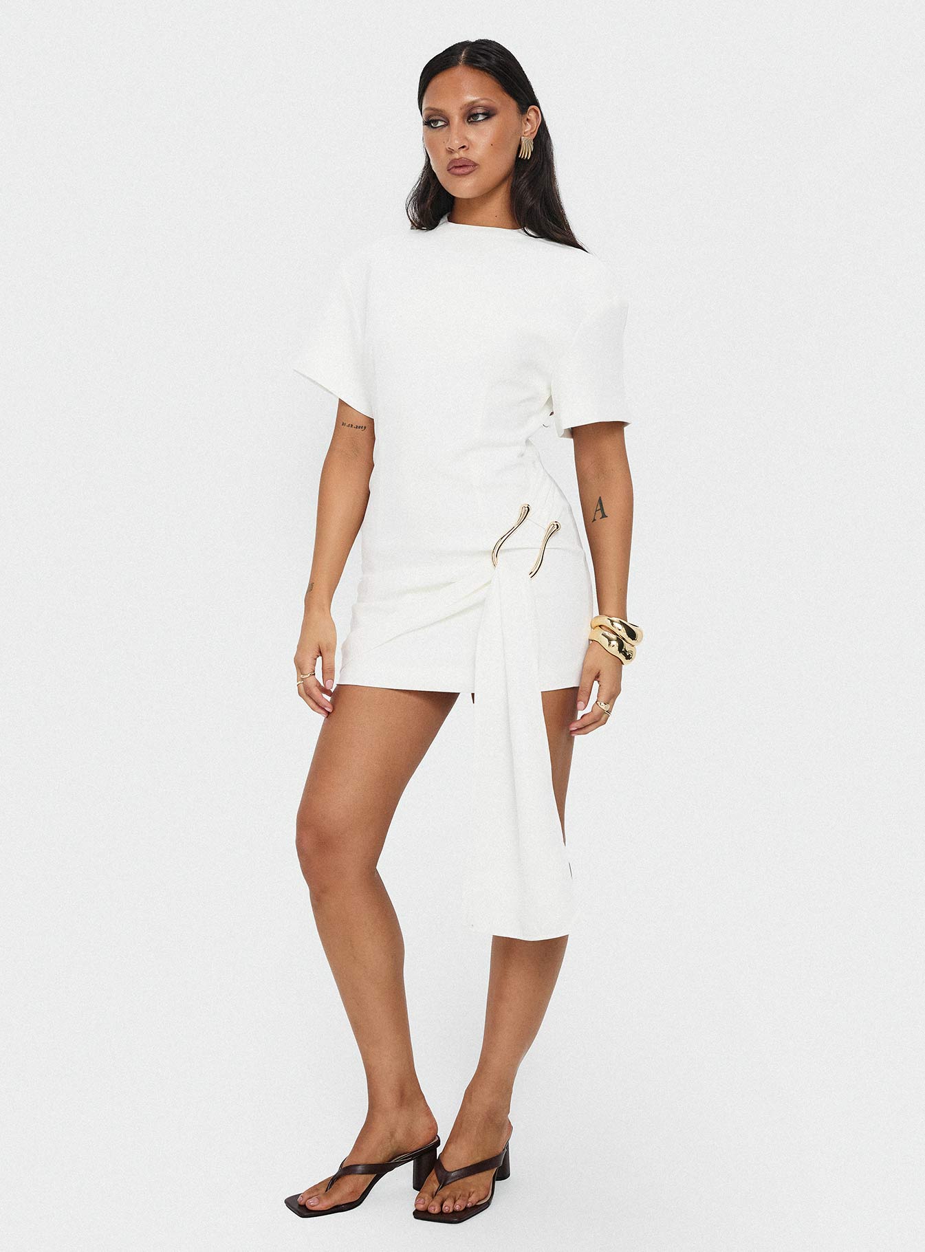 Martini Mini Dress Porcelain - Image 9