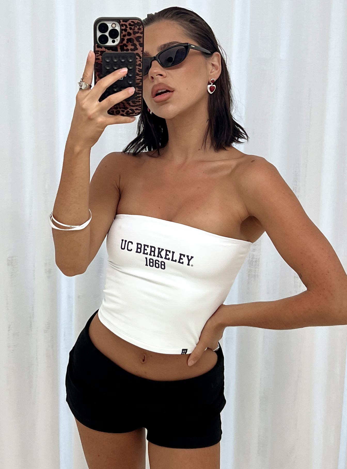 Uc Berkeley Tube Top White