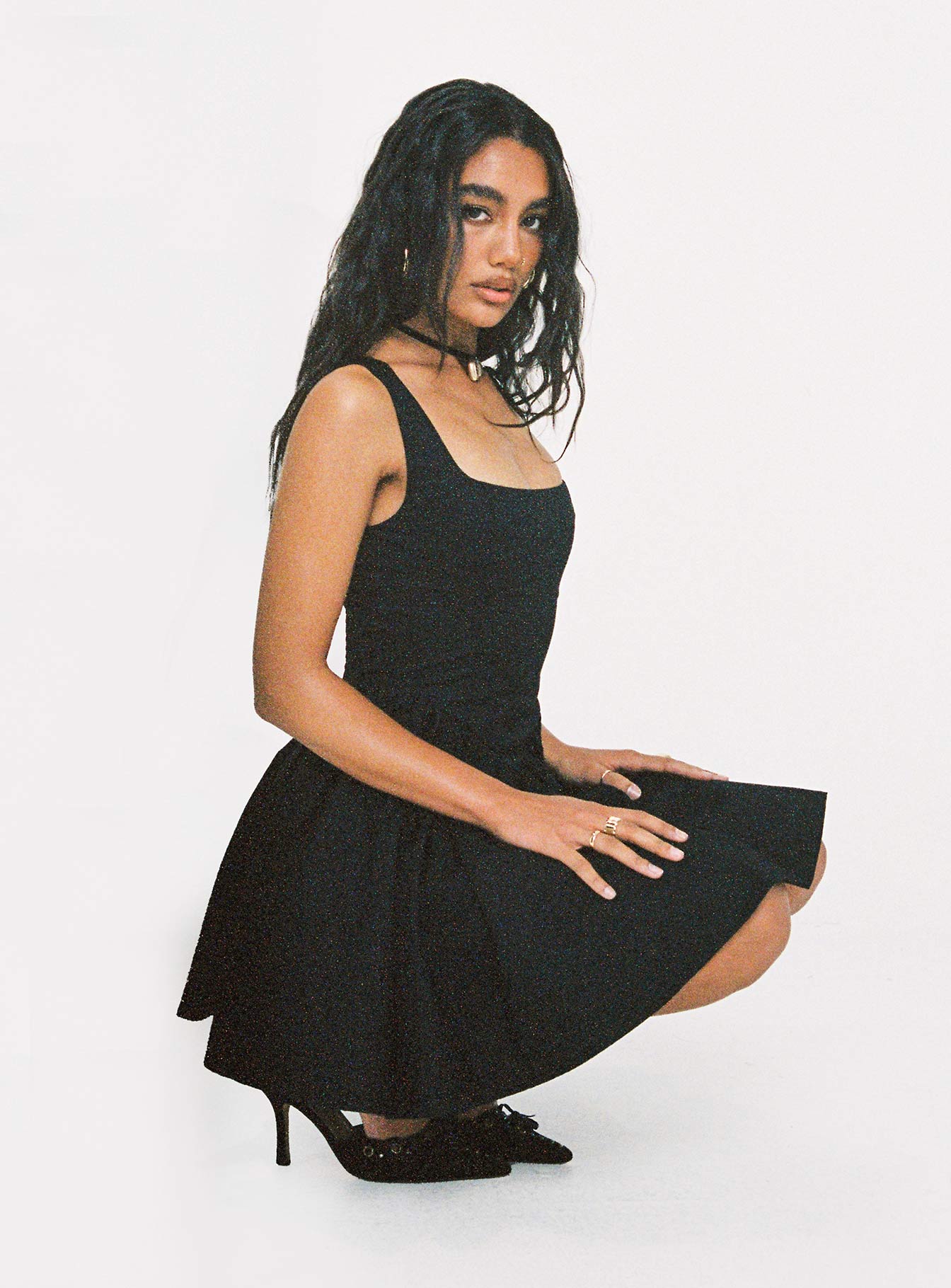 Straplie Mini Dress Black - Image 2
