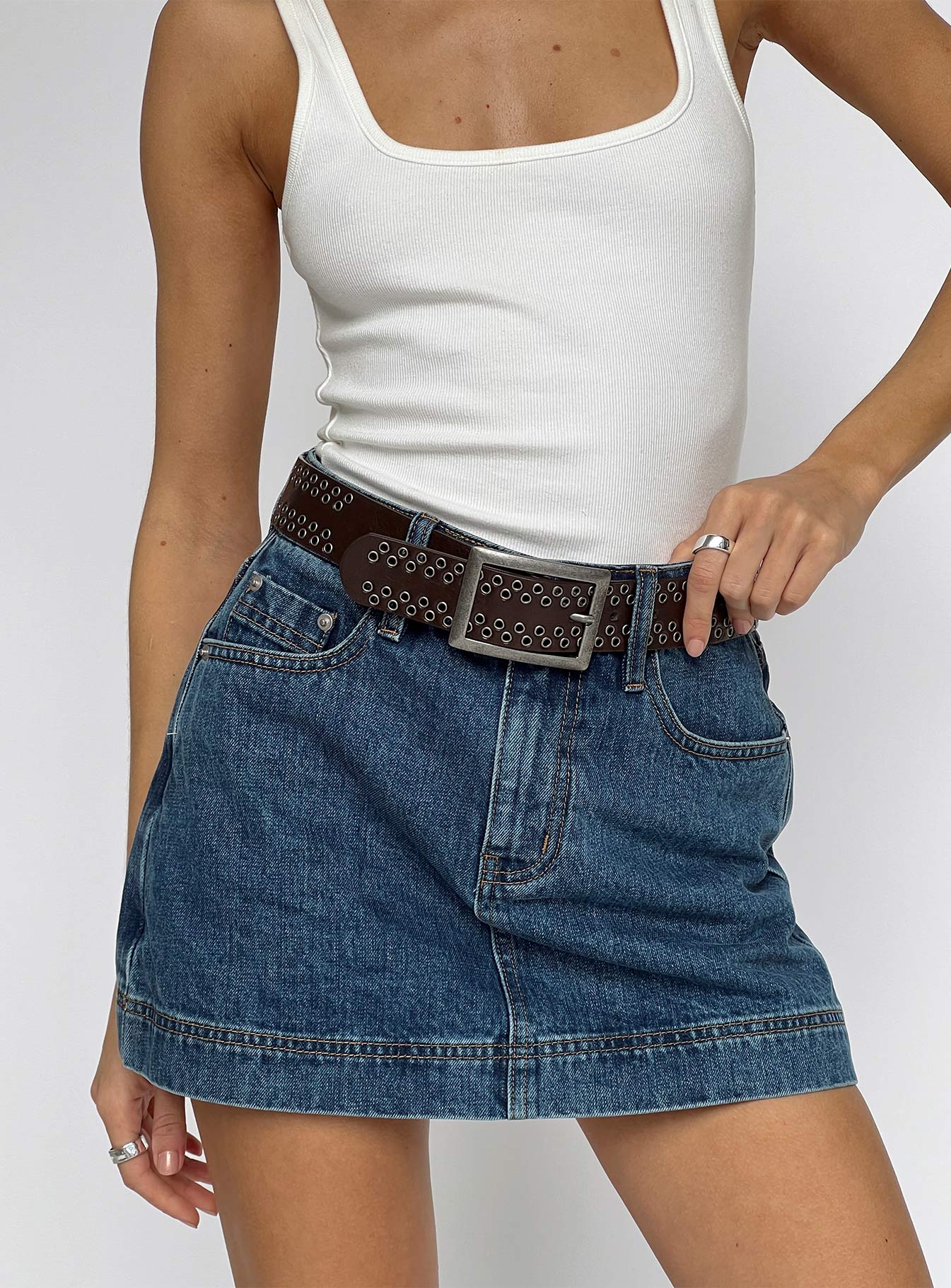 Gazelle Denim Skort Mid Wash - Image 12