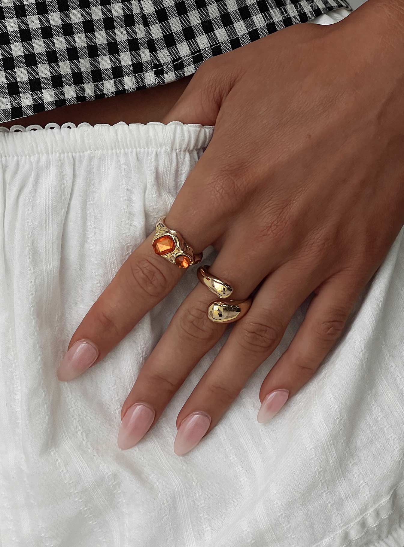 Rich Spirit Ring Pack Gold  Orange