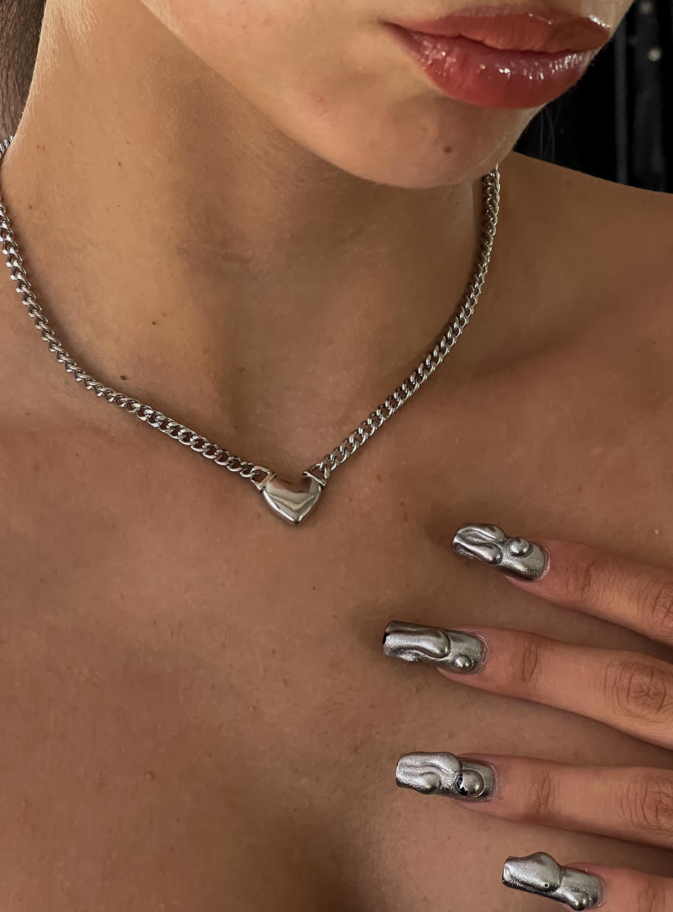 Rata Necklace Silver - Image 3