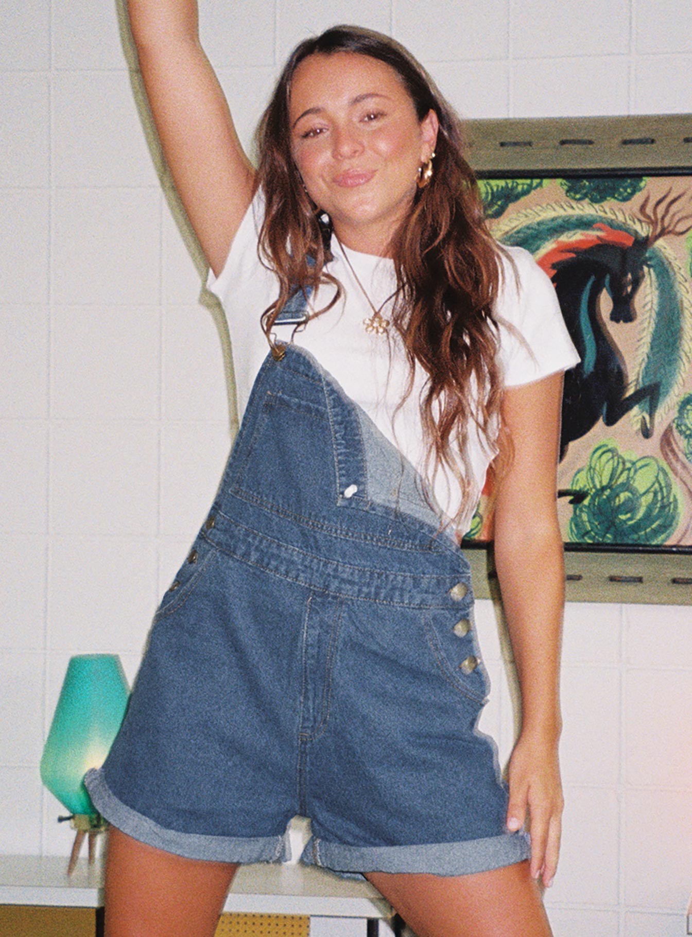 Kacey Overalls Blue Denim - Image 7
