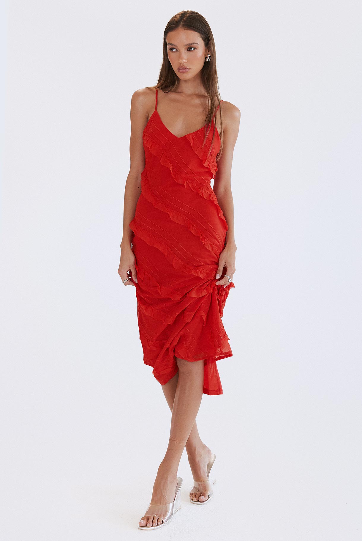 Lars Maxi Dress Red - Image 2