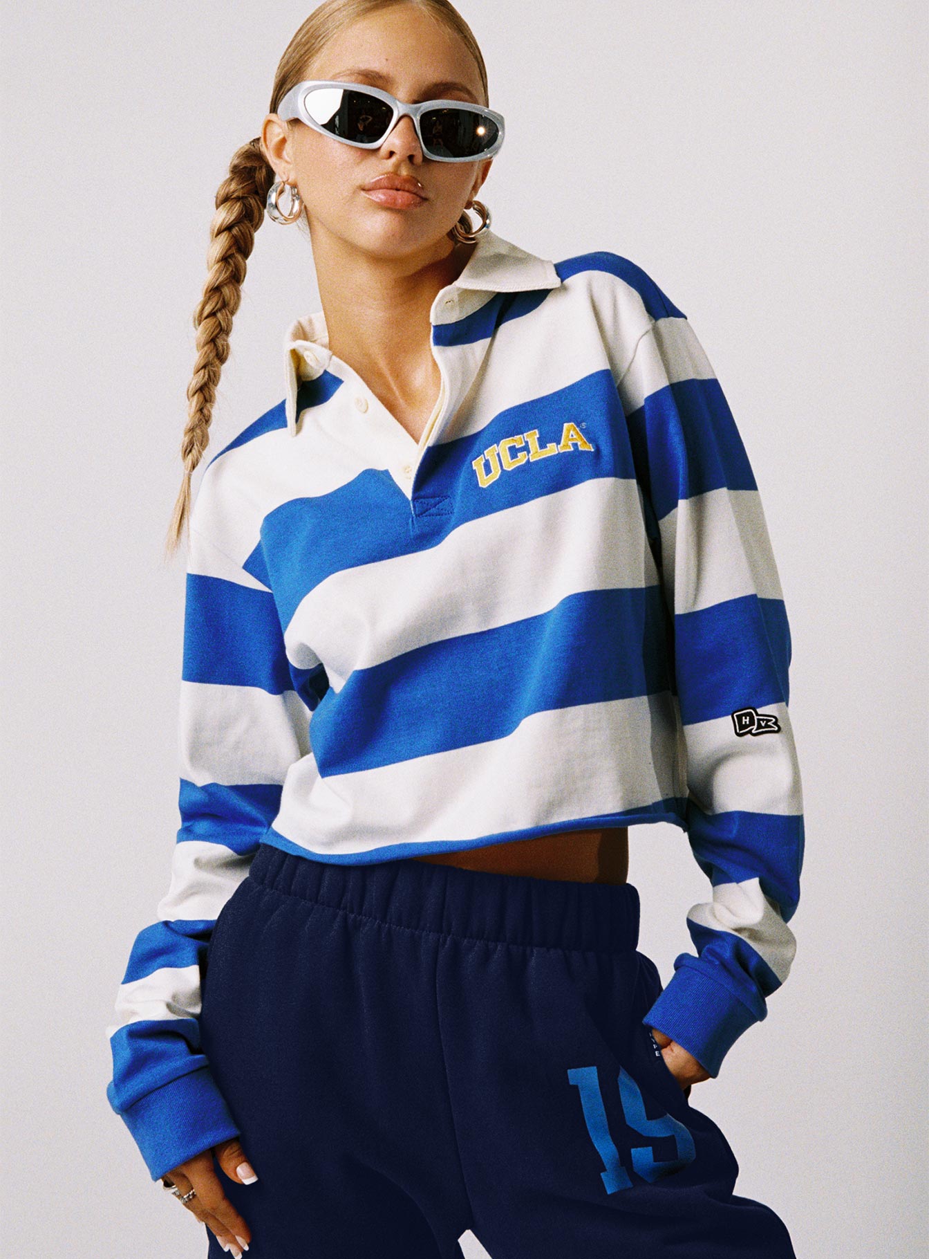 Ucla Rugby Polo Blue  White