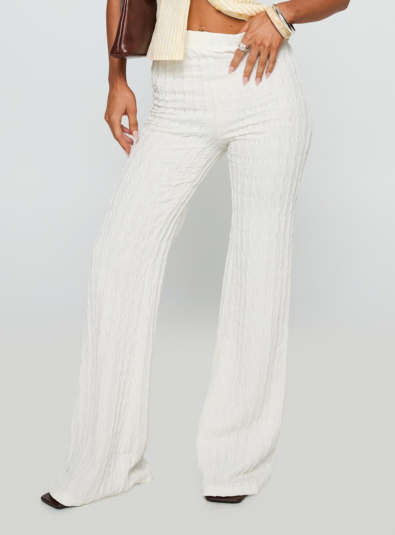 Leisure State Knit Pant White - Image 2