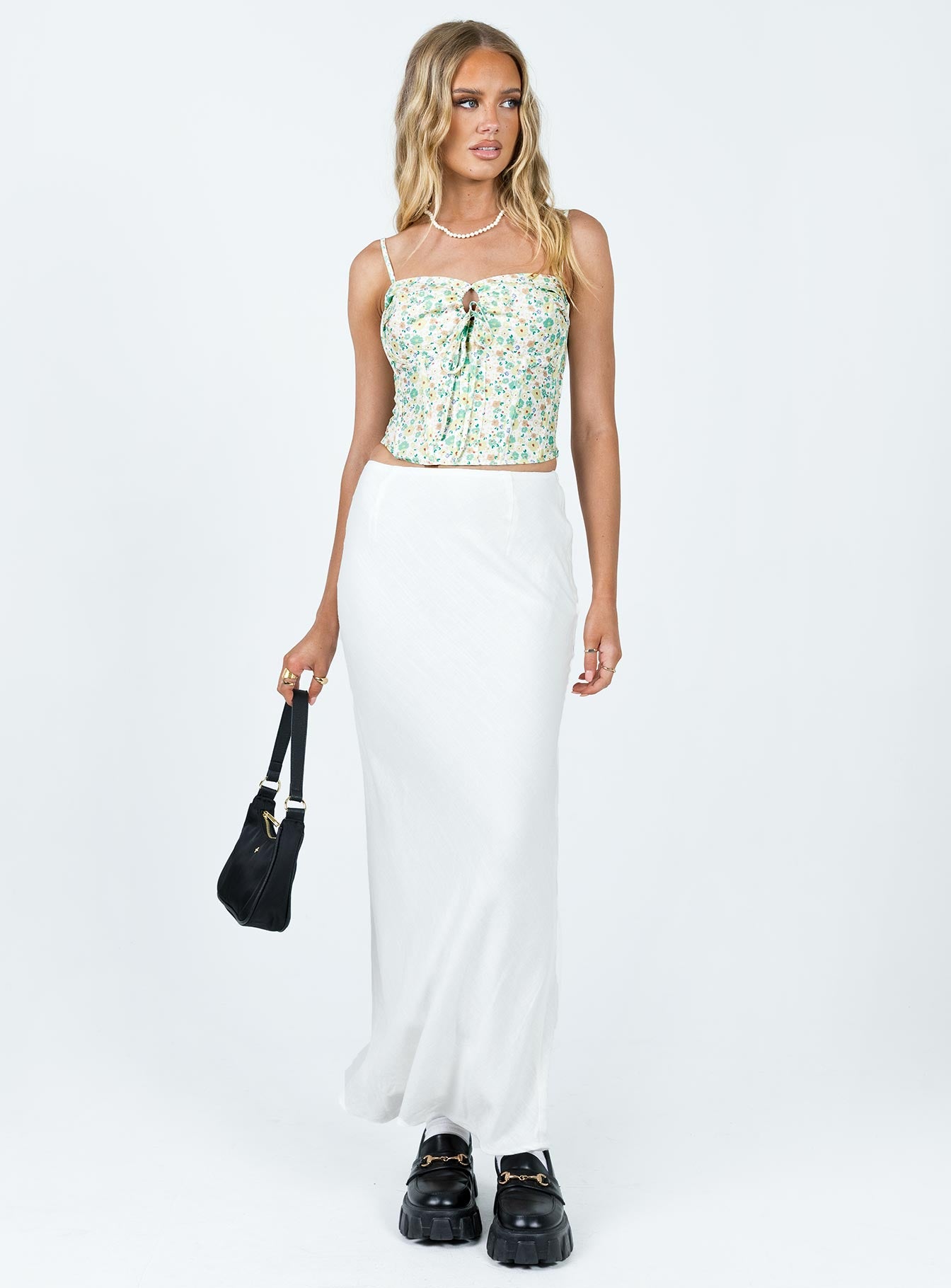 Jodie Maxi Skirt White - Image 2