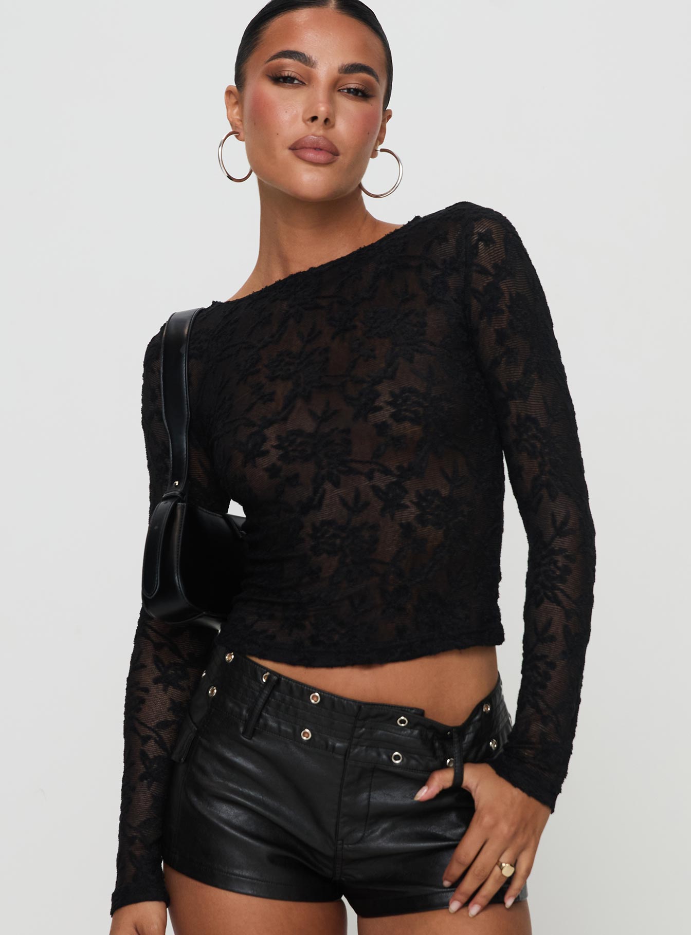 Martine Sheer Top Black - Image 2