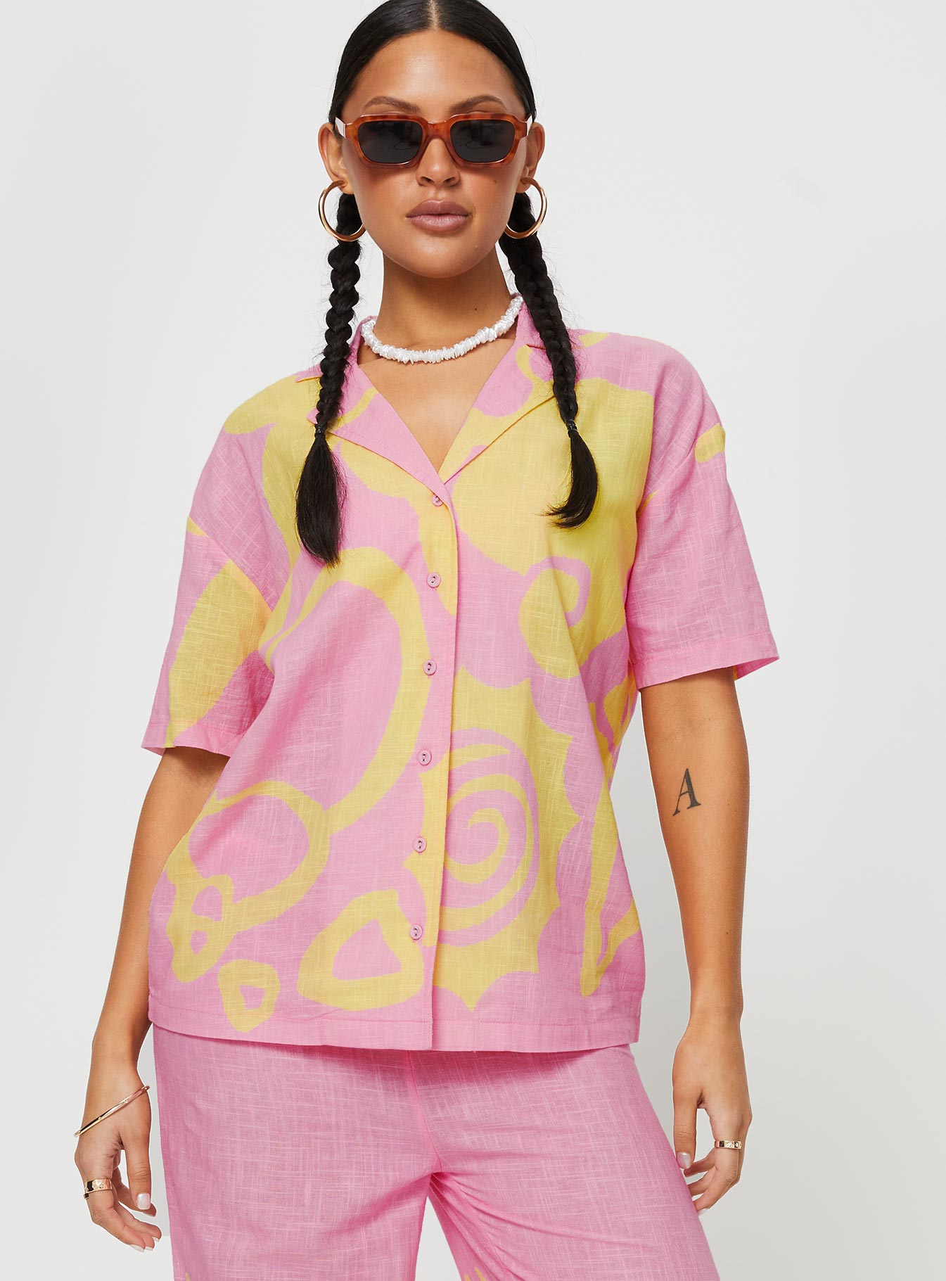 Sollene Top Pink Yellow - Image 4