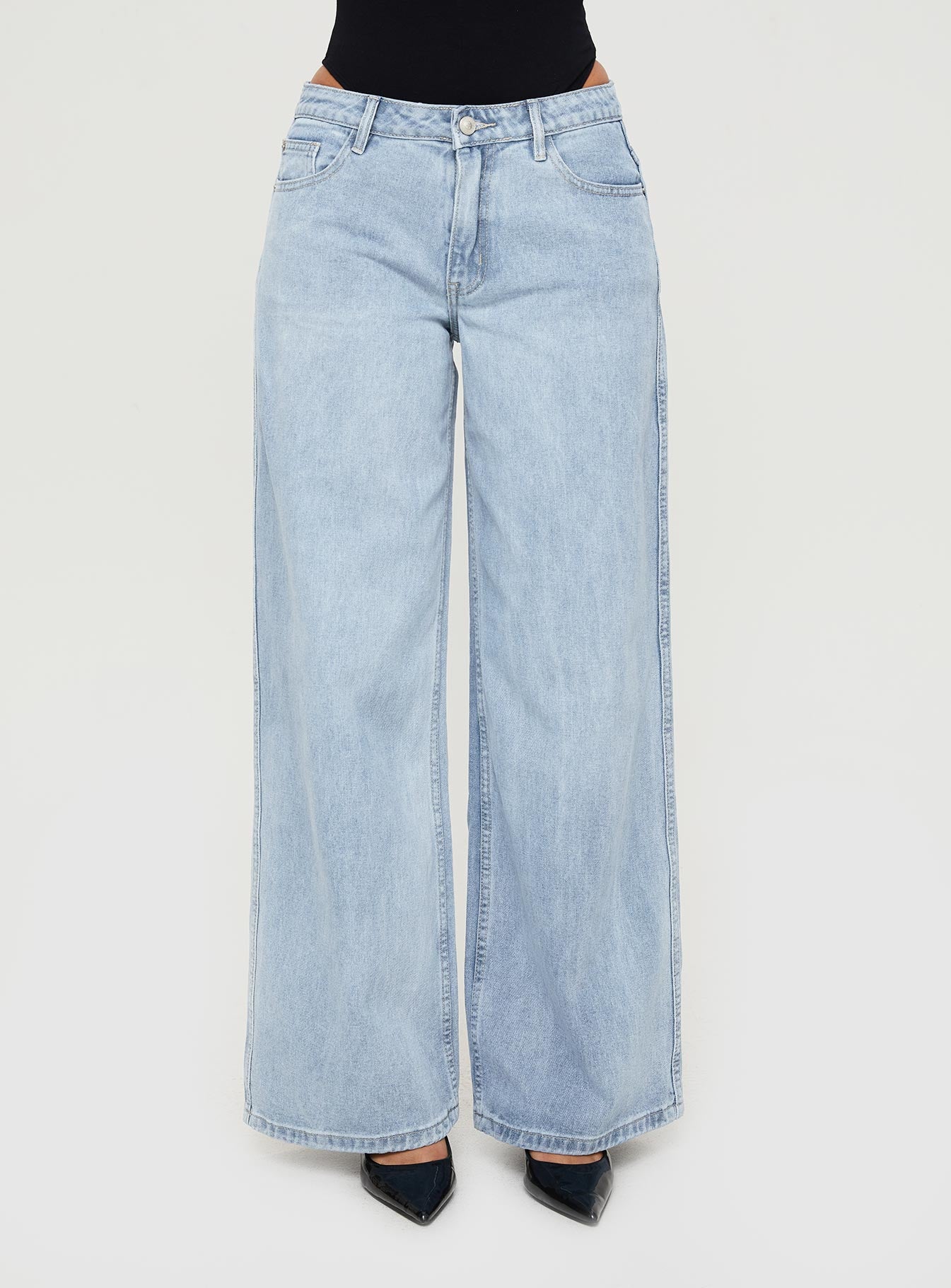 Ramos Low Rise Denim Jeans Light Wash - Image 2