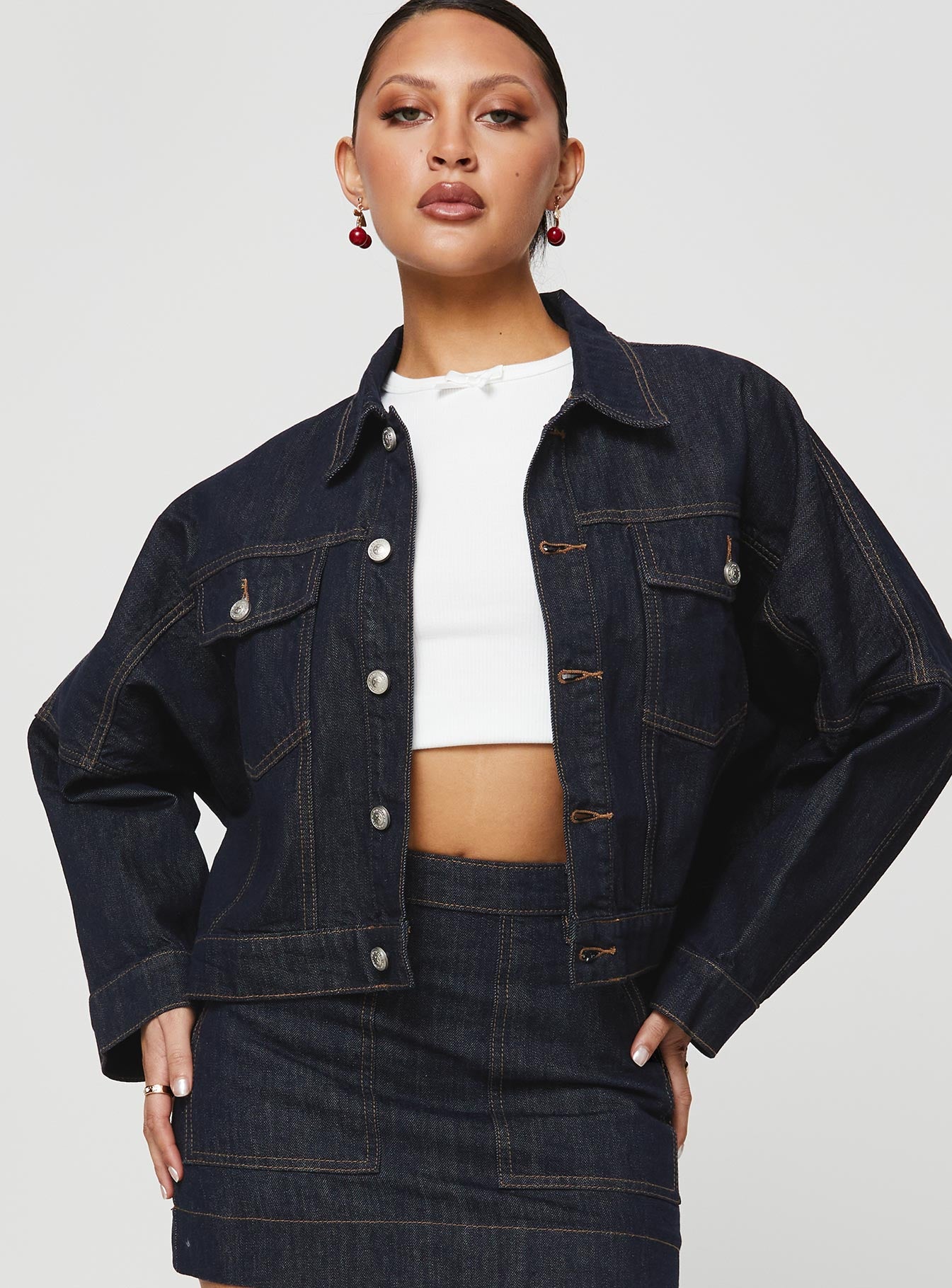 Hughes Jacket Dark Wash Denim - Image 2
