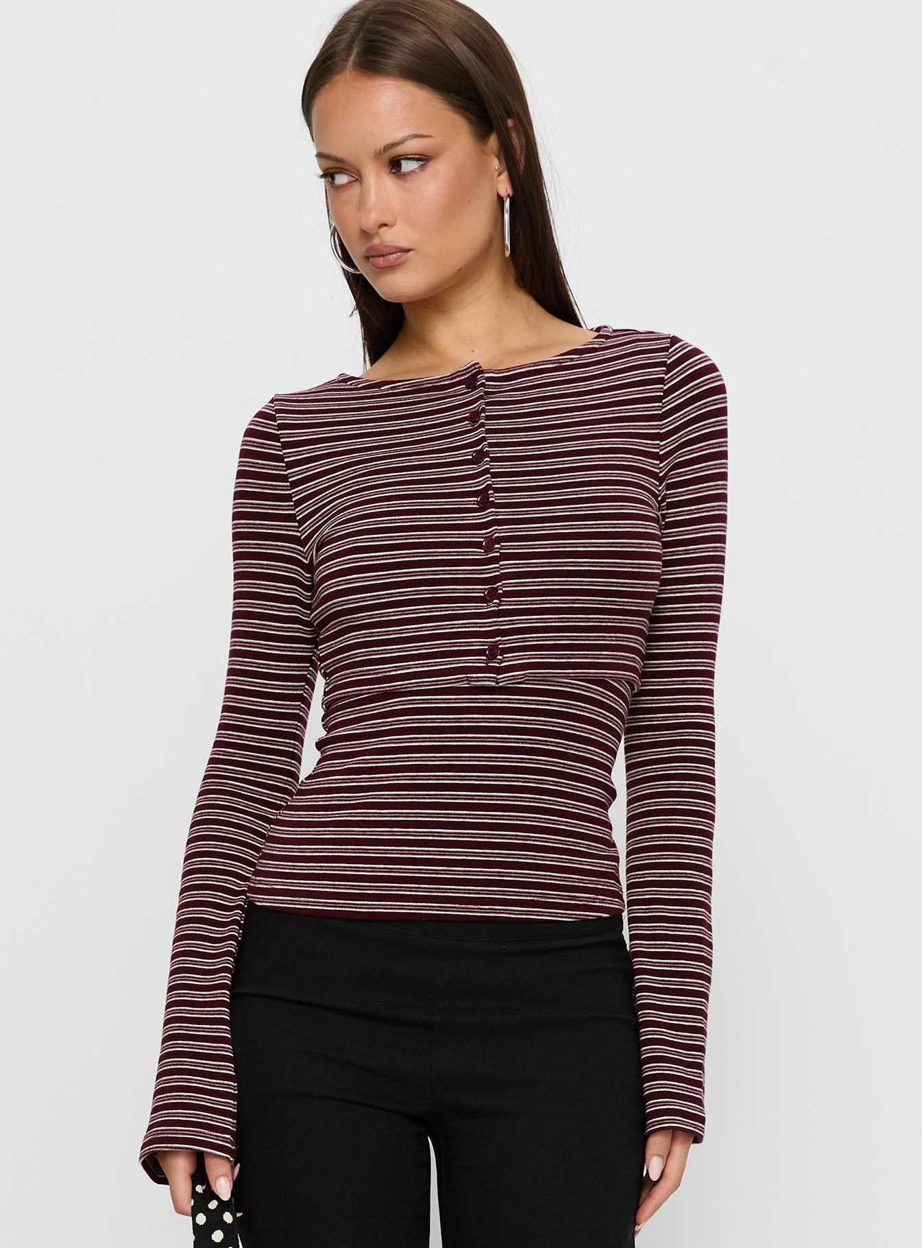 Spence Layered Top Multi Stripe - Image 2