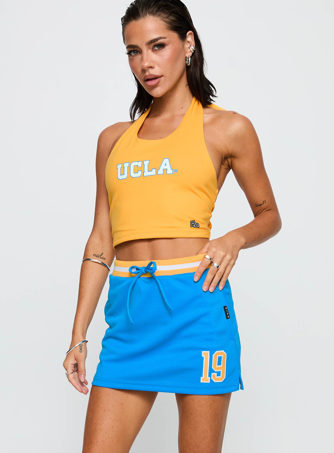 Ucla Basketball Skirt Blue - Image 2