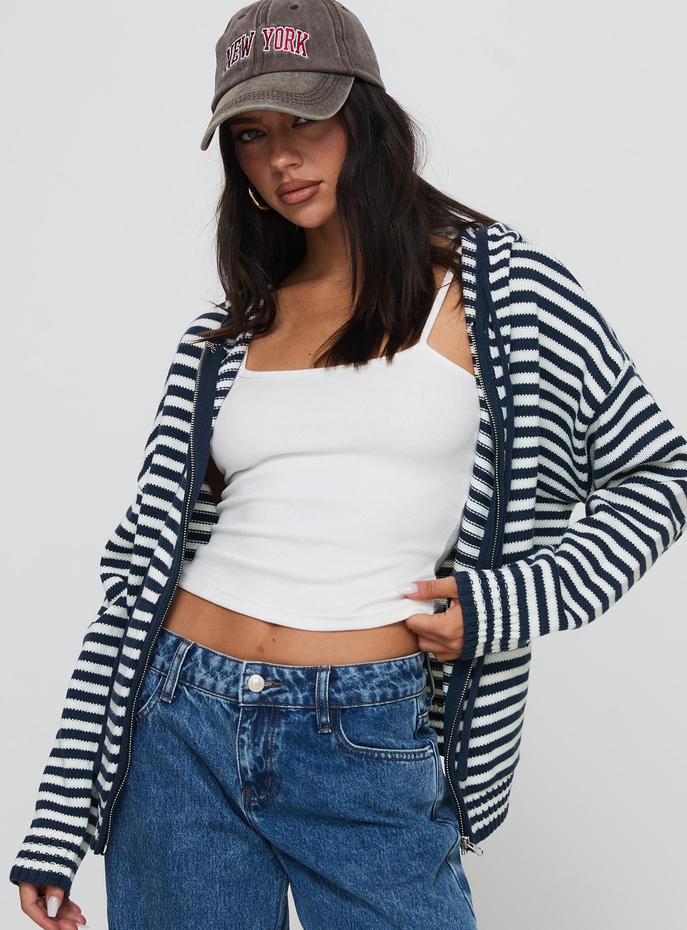 Brienna Zip Jacket Navy - Image 2