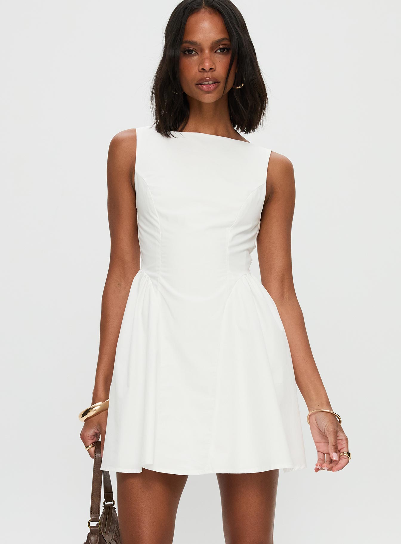 Maryvonne Mini Dress White - Image 2