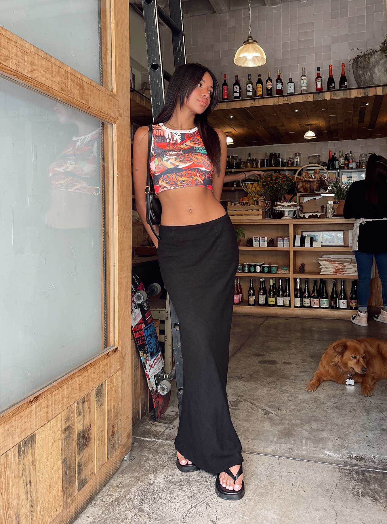 Jodie Maxi Skirt Black Petite - Image 8
