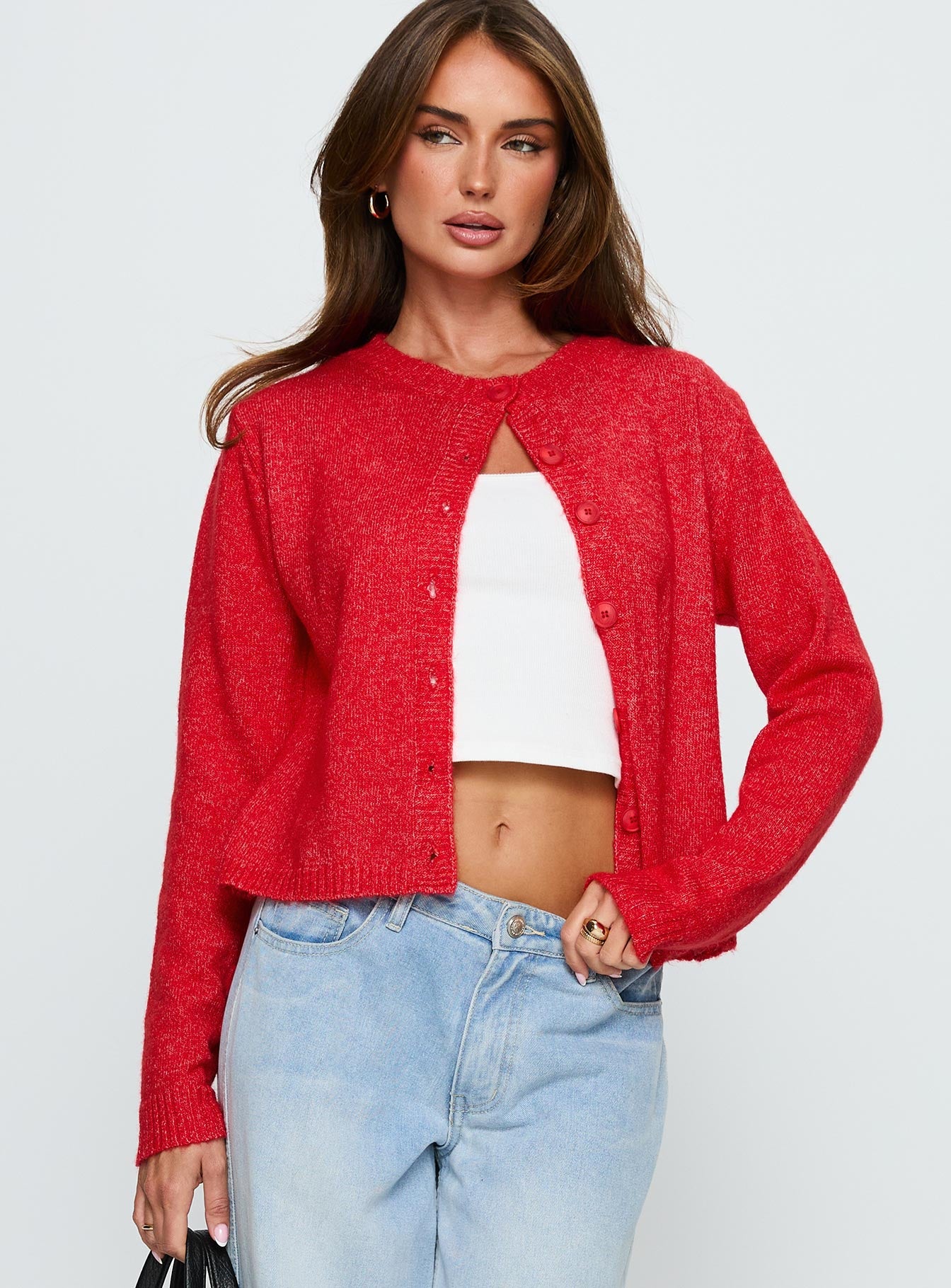 Denmark Cardigan Red - Image 2