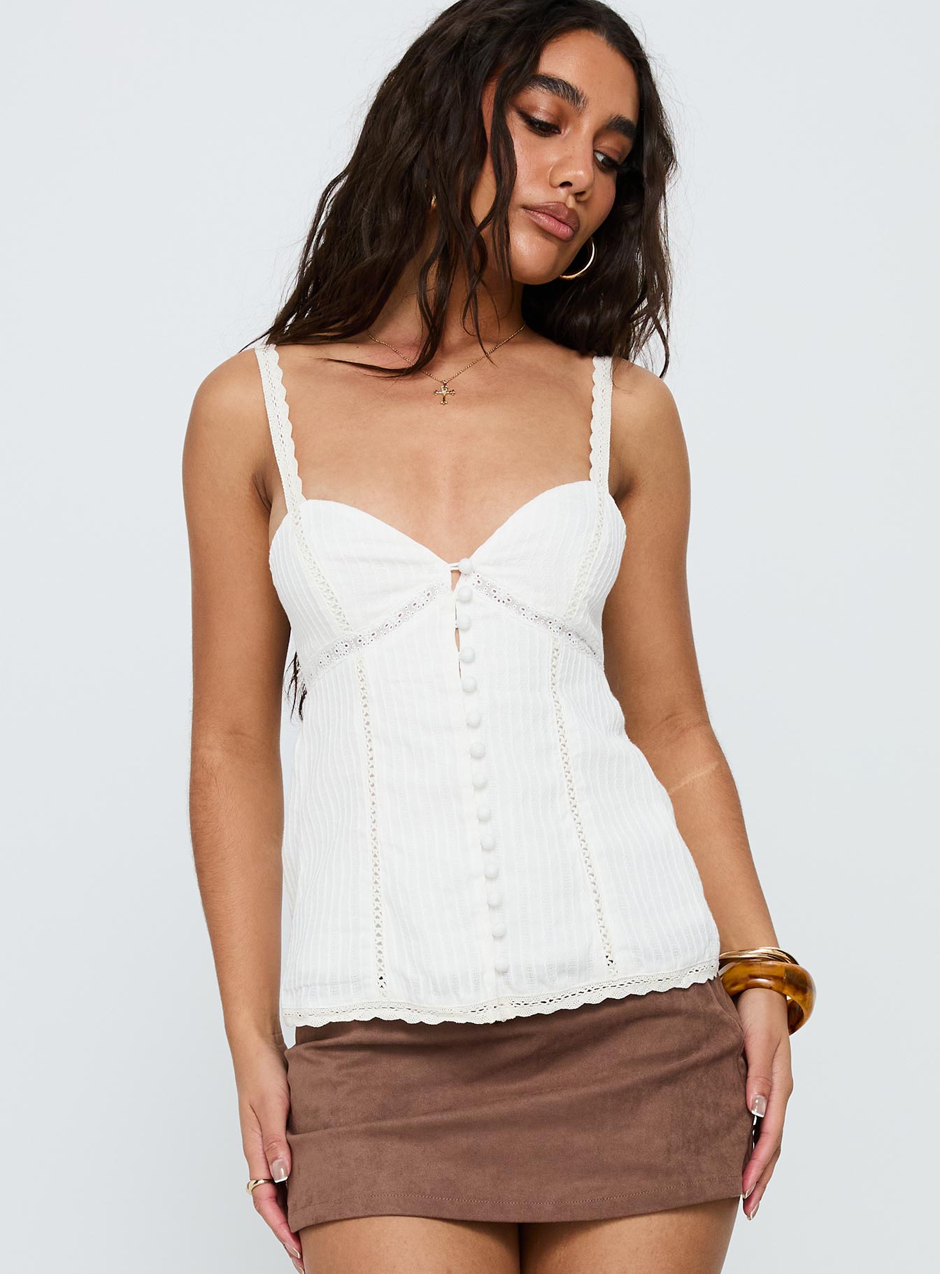 Committed Tie Back Top White - Image 2