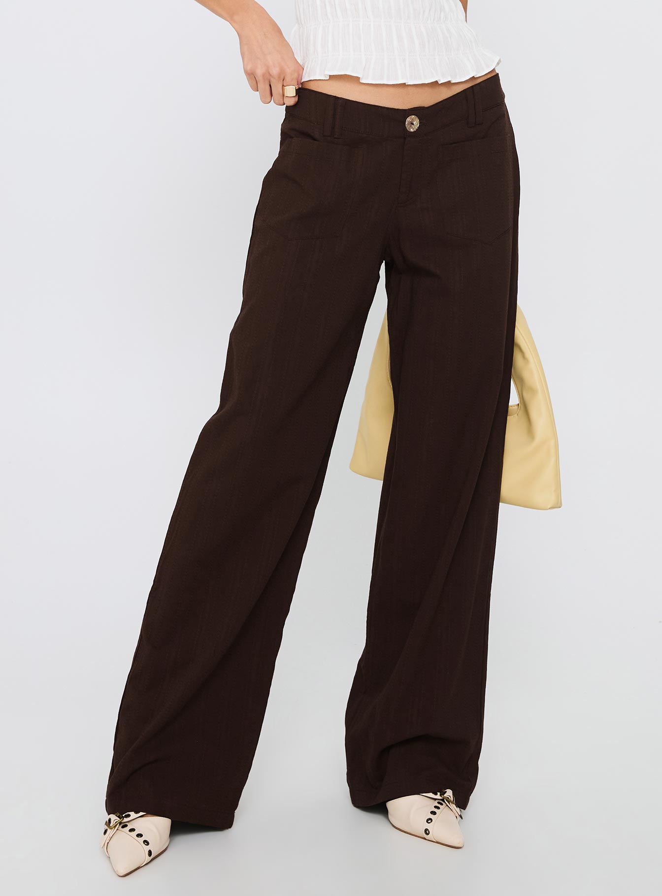 Vendi Low Rise Pant Chocolate - Image 2