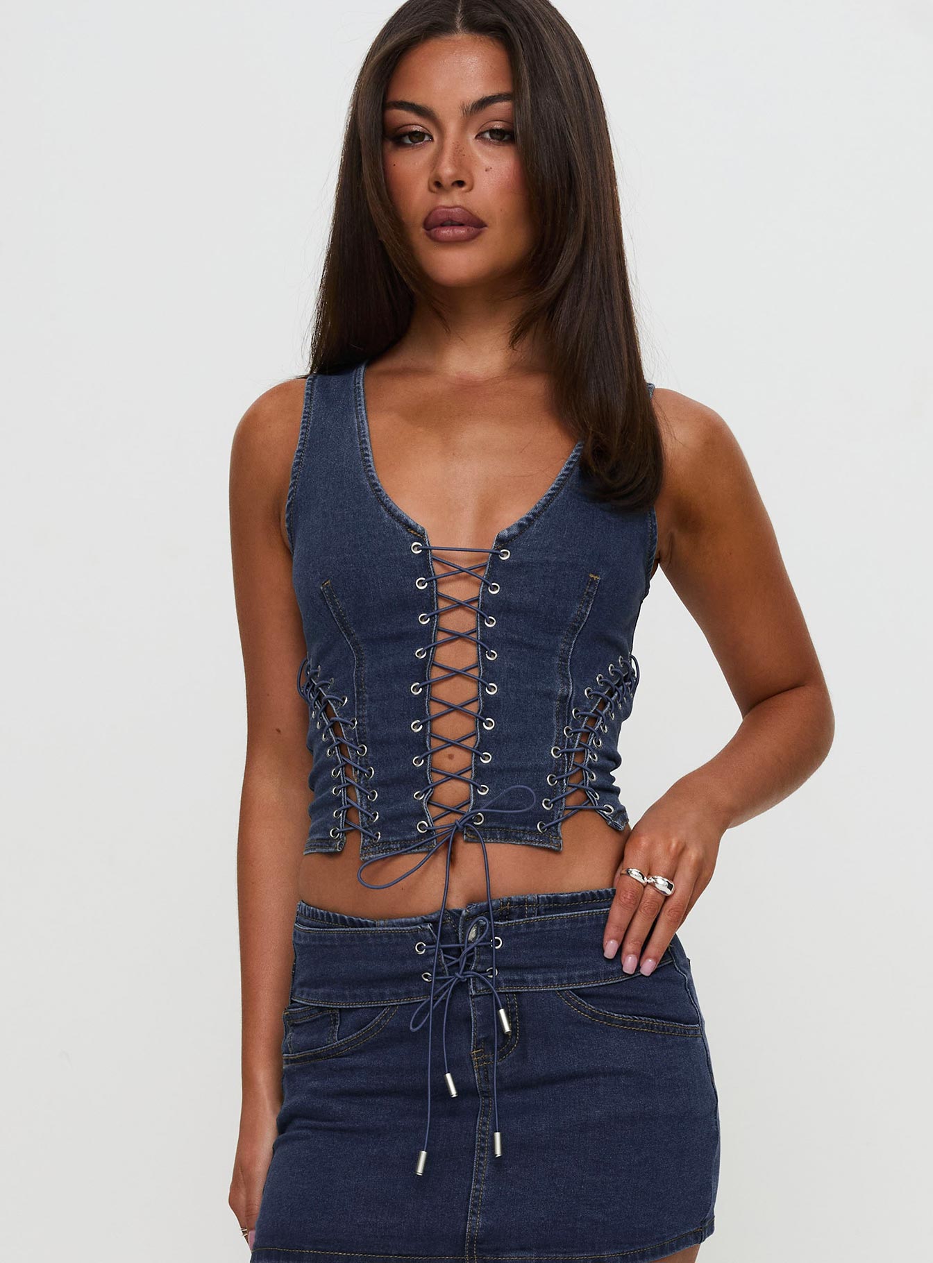 Edenette Top Mid Blue Wash - Image 5