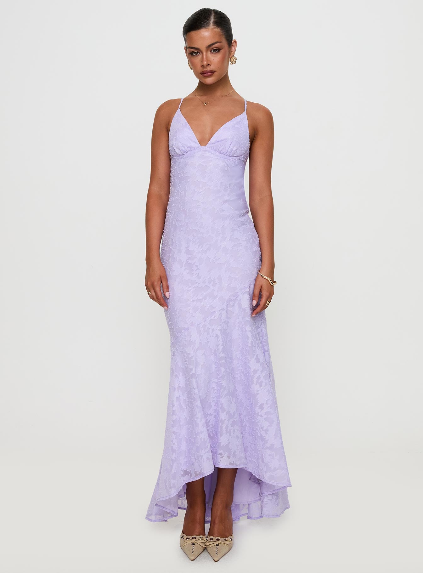 Cyrene Maxi Dress Lilac - Image 2
