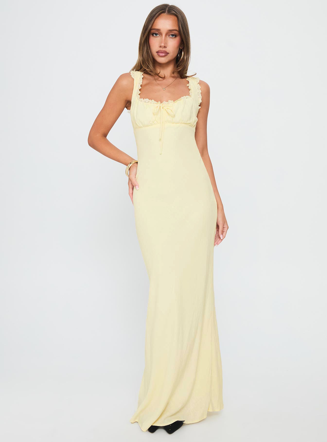 Lillette Maxi Dress Lemon - Image 2