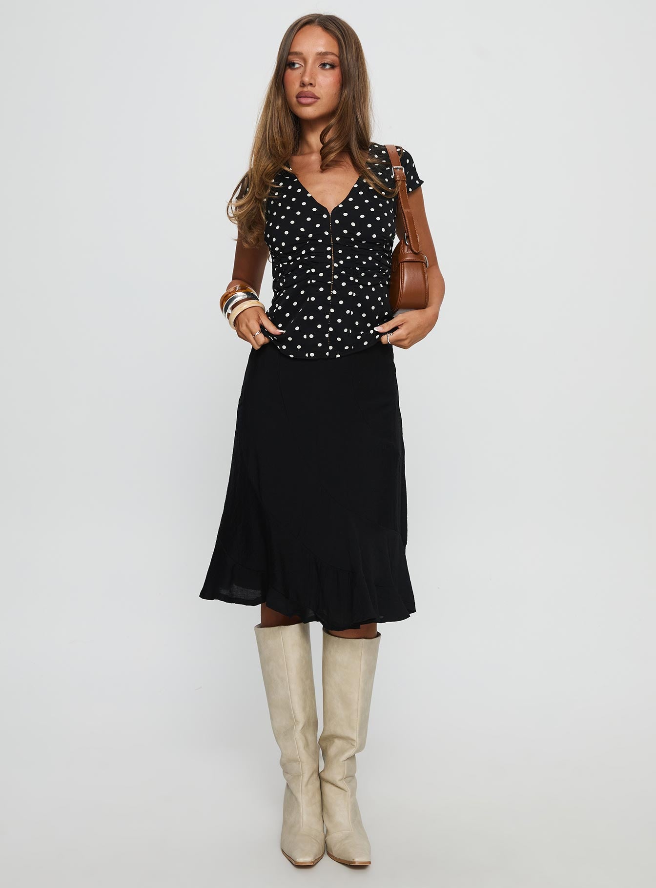 With Kindness Midi Skirt Black - Image 2