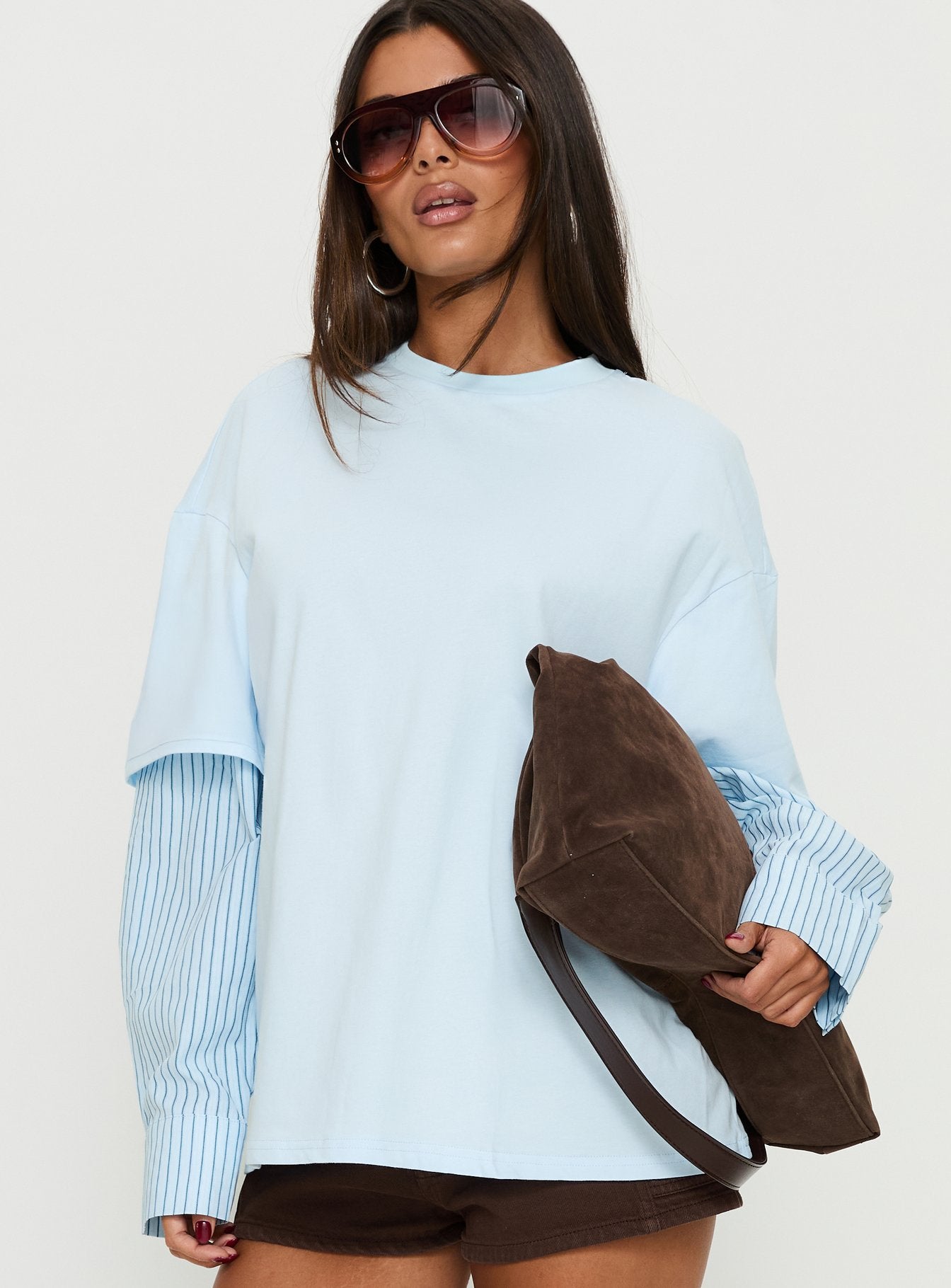Renelle Layered Long Sleeve Top Multi - Image 2