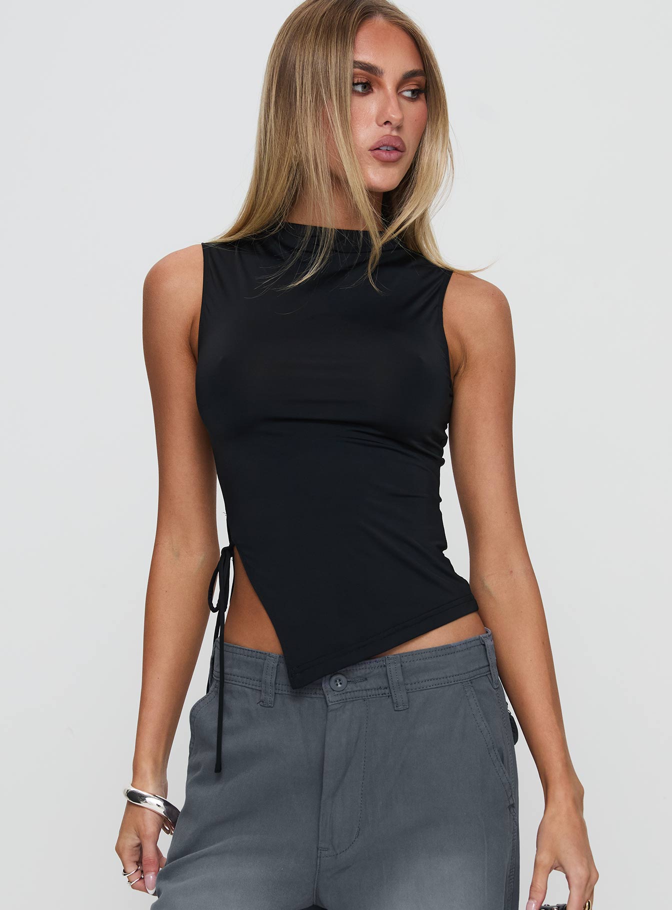 Solarah Tie Side Top Black - Image 2