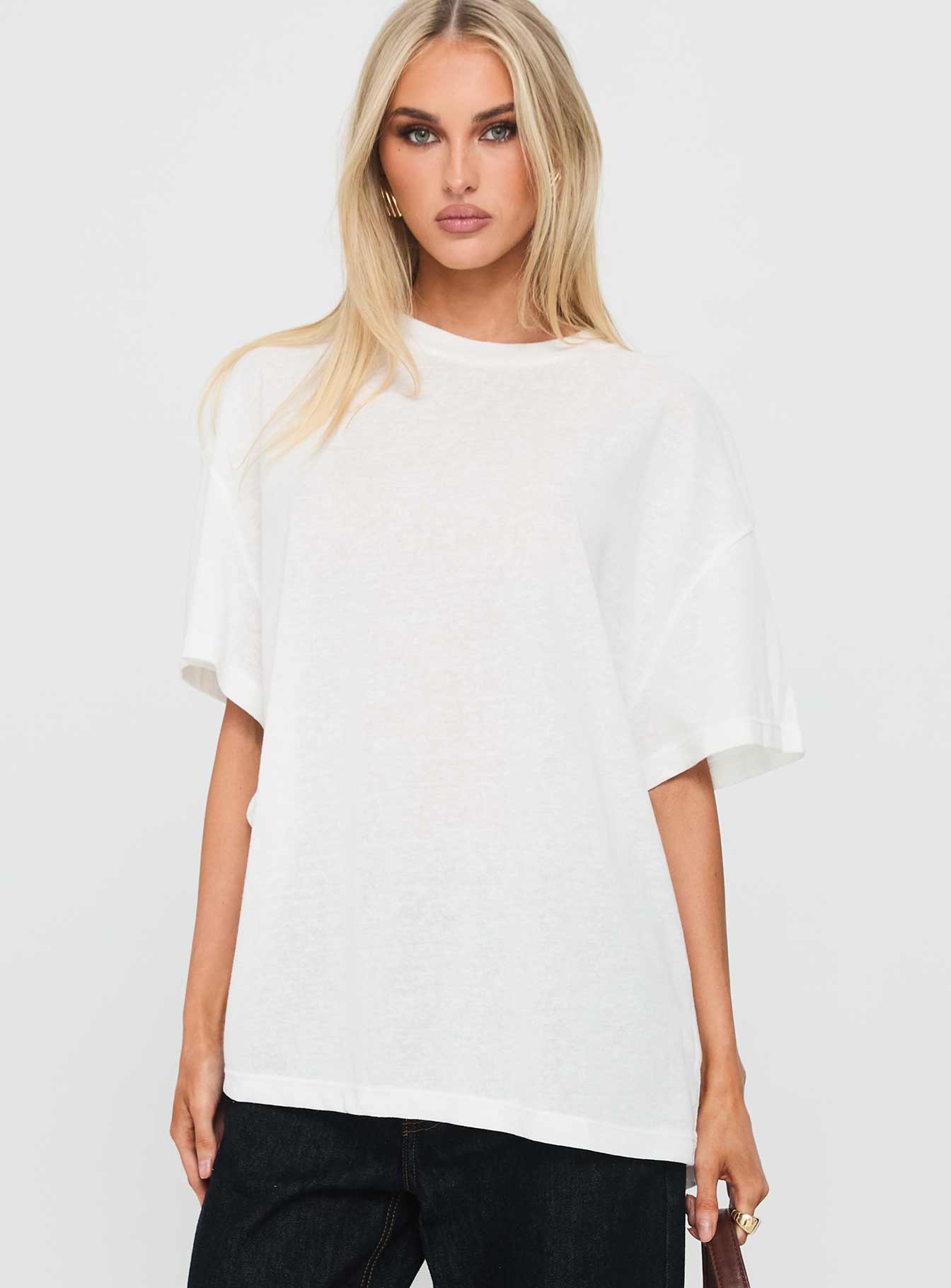 Zaydee Oversized Tee White - Image 2