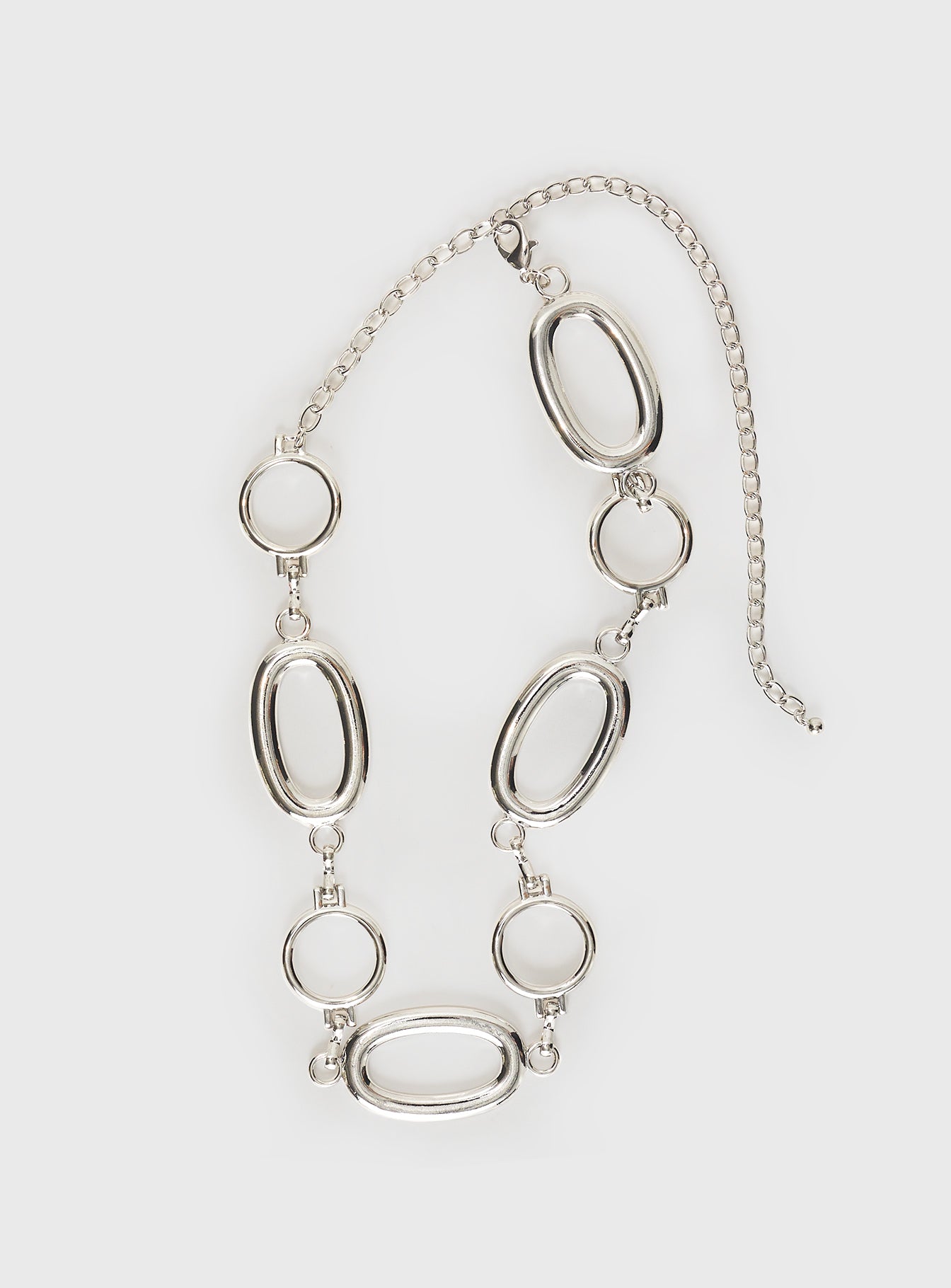 Halleck Silver Pendant Chain Belt Silver - Image 2