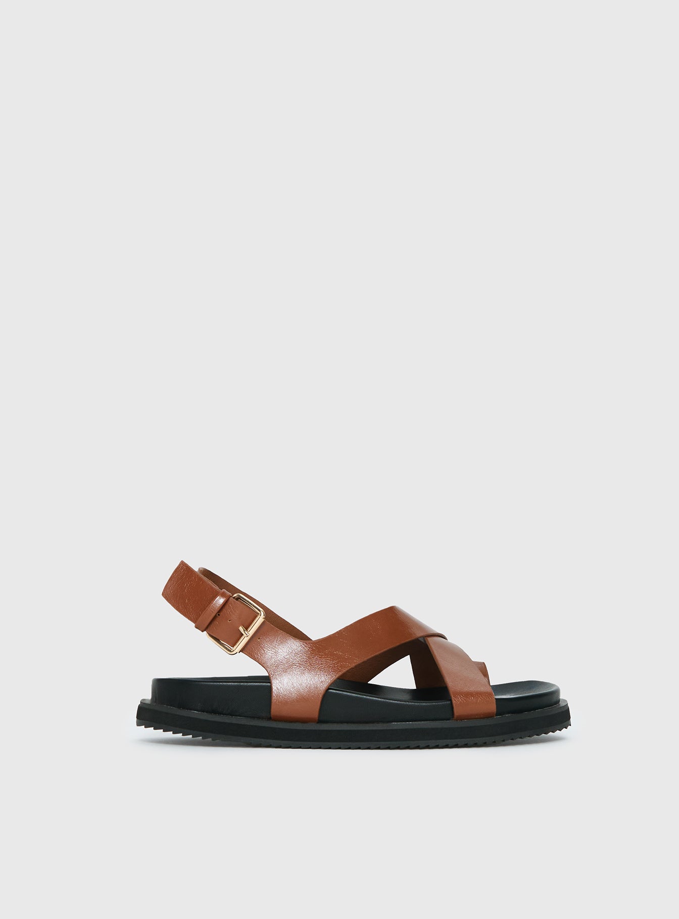 Billini Tennie Sandals Tan Black - Image 2