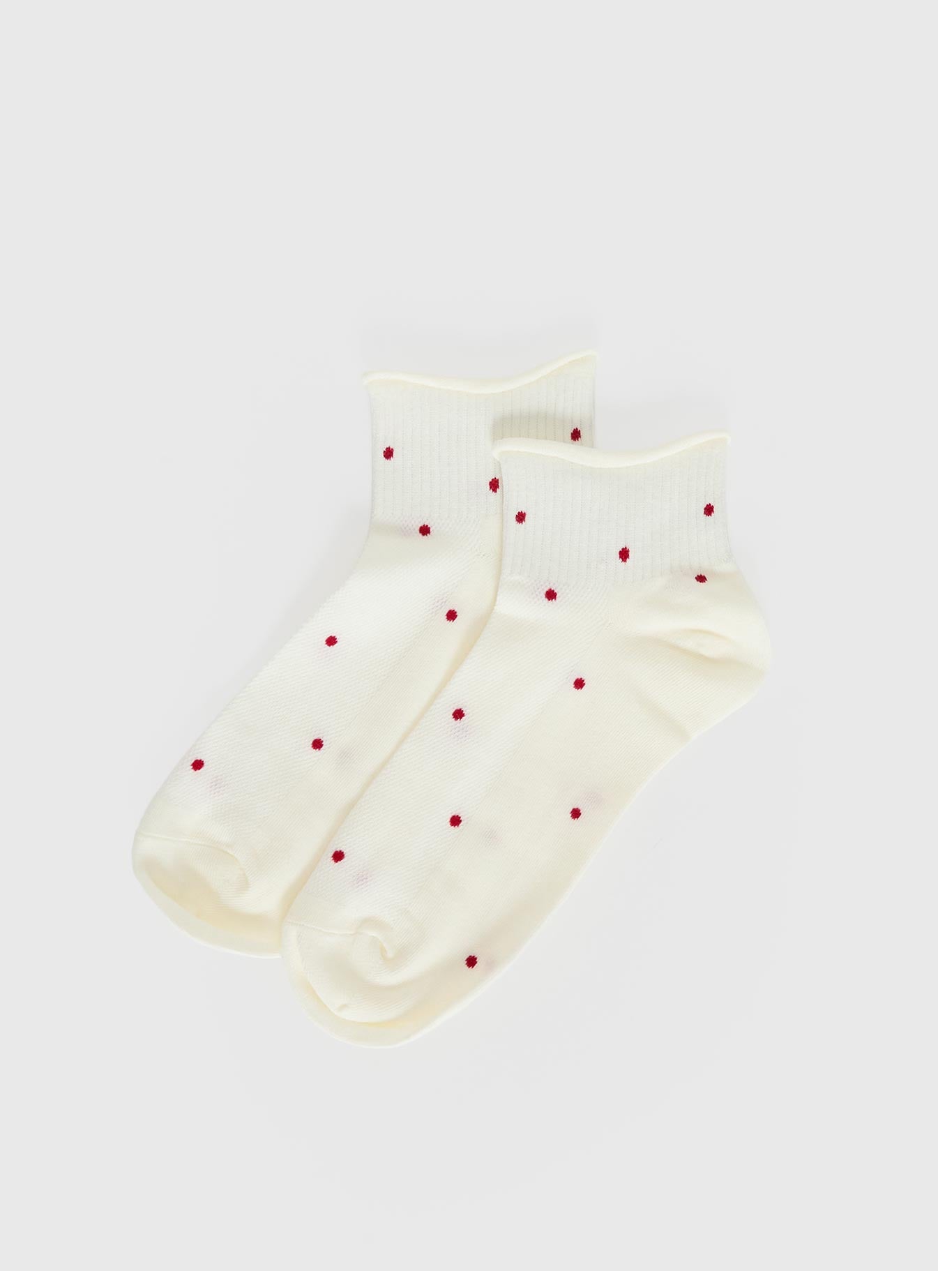 Vesira Frill Socks Cream Polka - Image 2