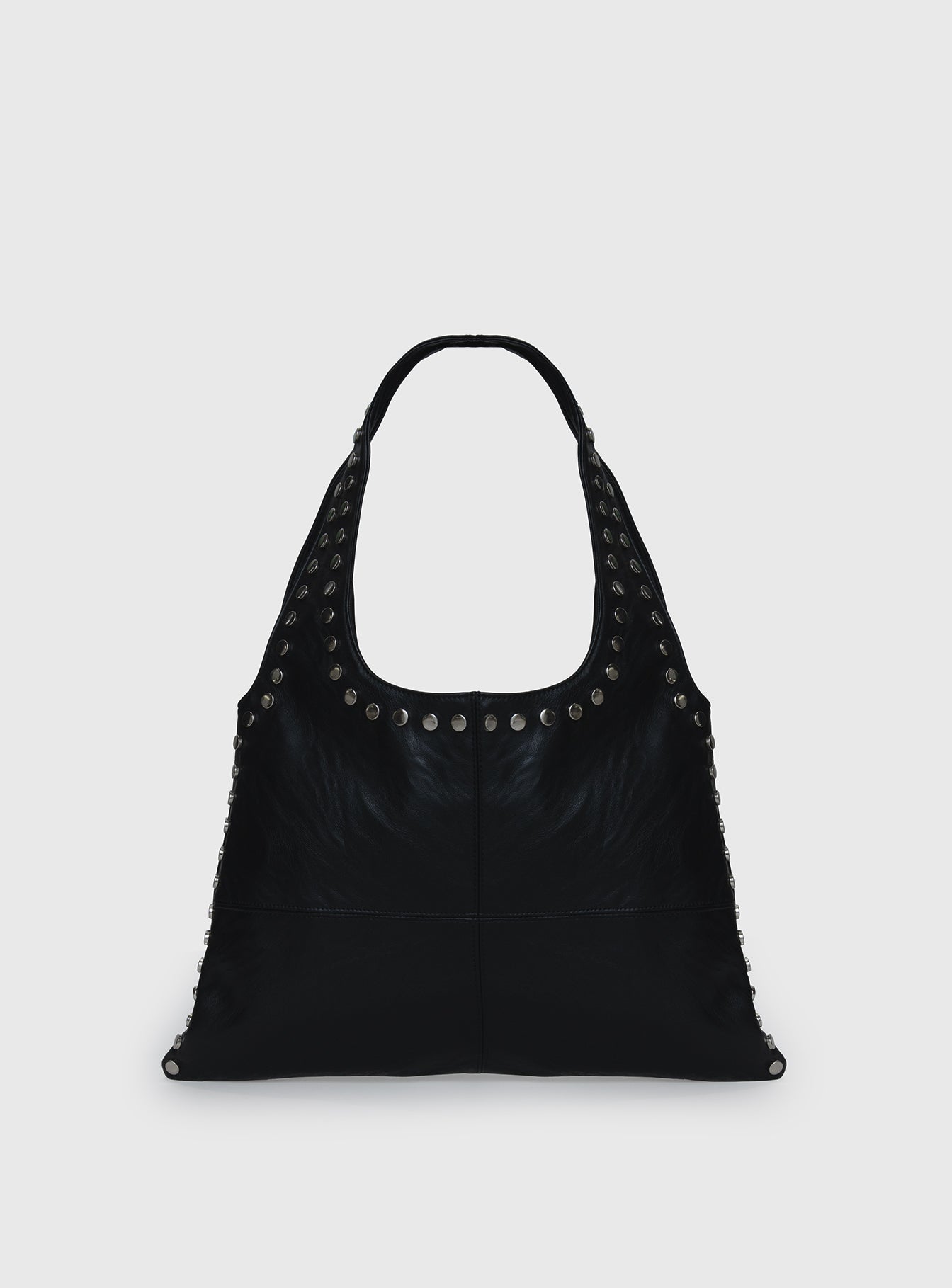 Tell The Truth Studded Bag Black Silver - Image 2