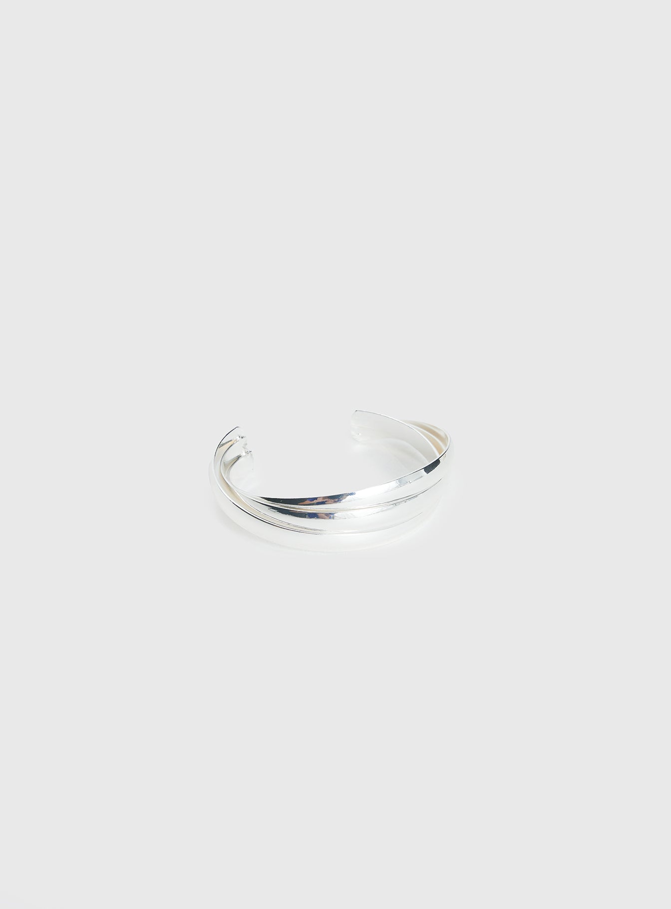 Affluent Layered Cuff Silver - Image 2