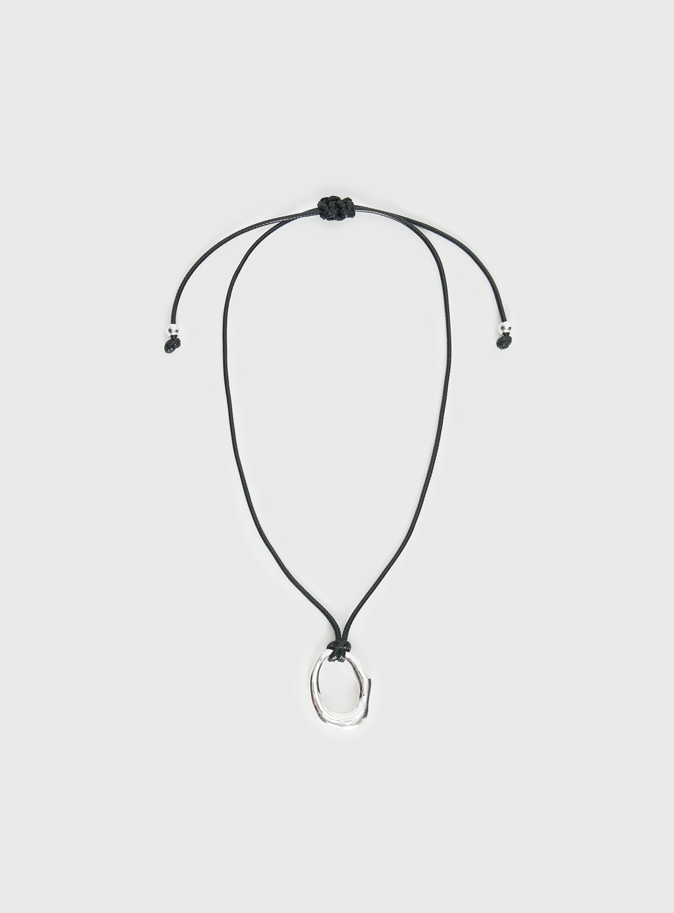 Star Quality Pendant Necklace Black Silver - Image 2