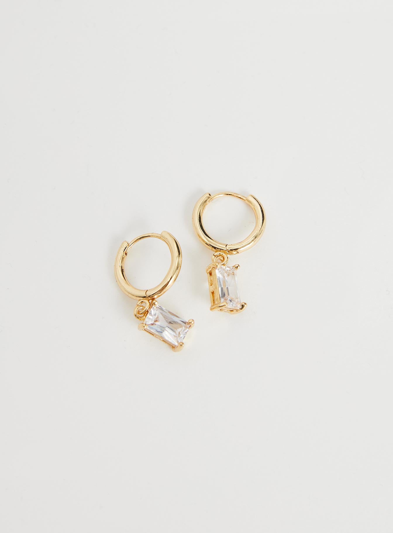 Carlington Gold Plated Teardrop Earrings Gold - Image 2