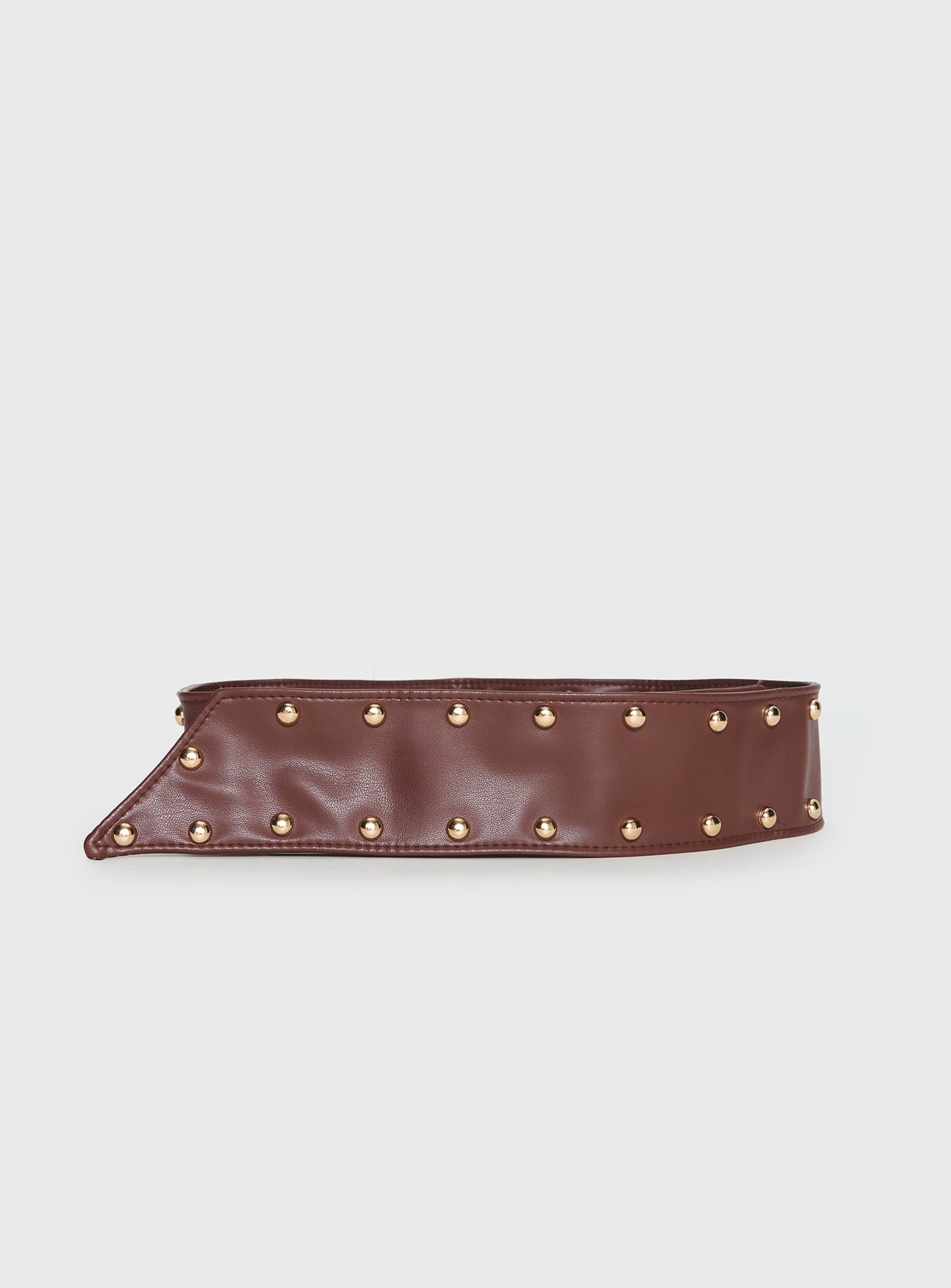City Of Dreams Faux Leather Belt Brown Gold - Image 2