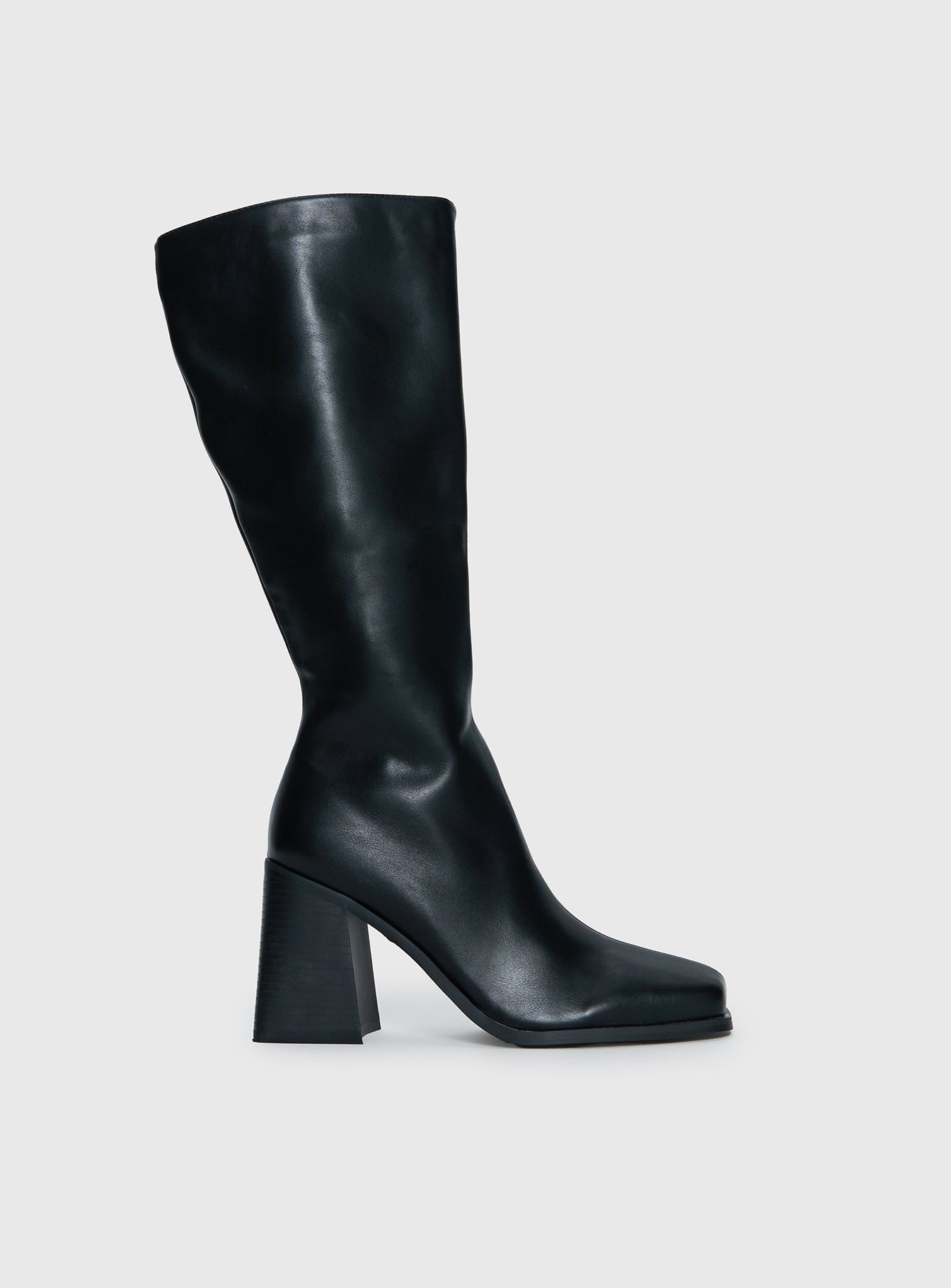 Renzo Knee High Boots Black - Image 2