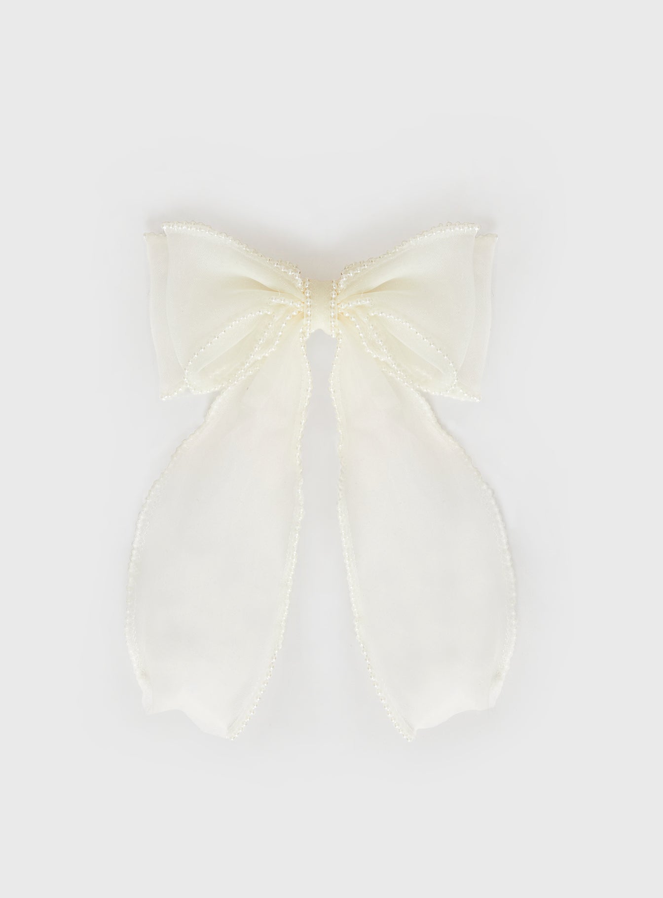 Emorie Hair Bow White - Image 2