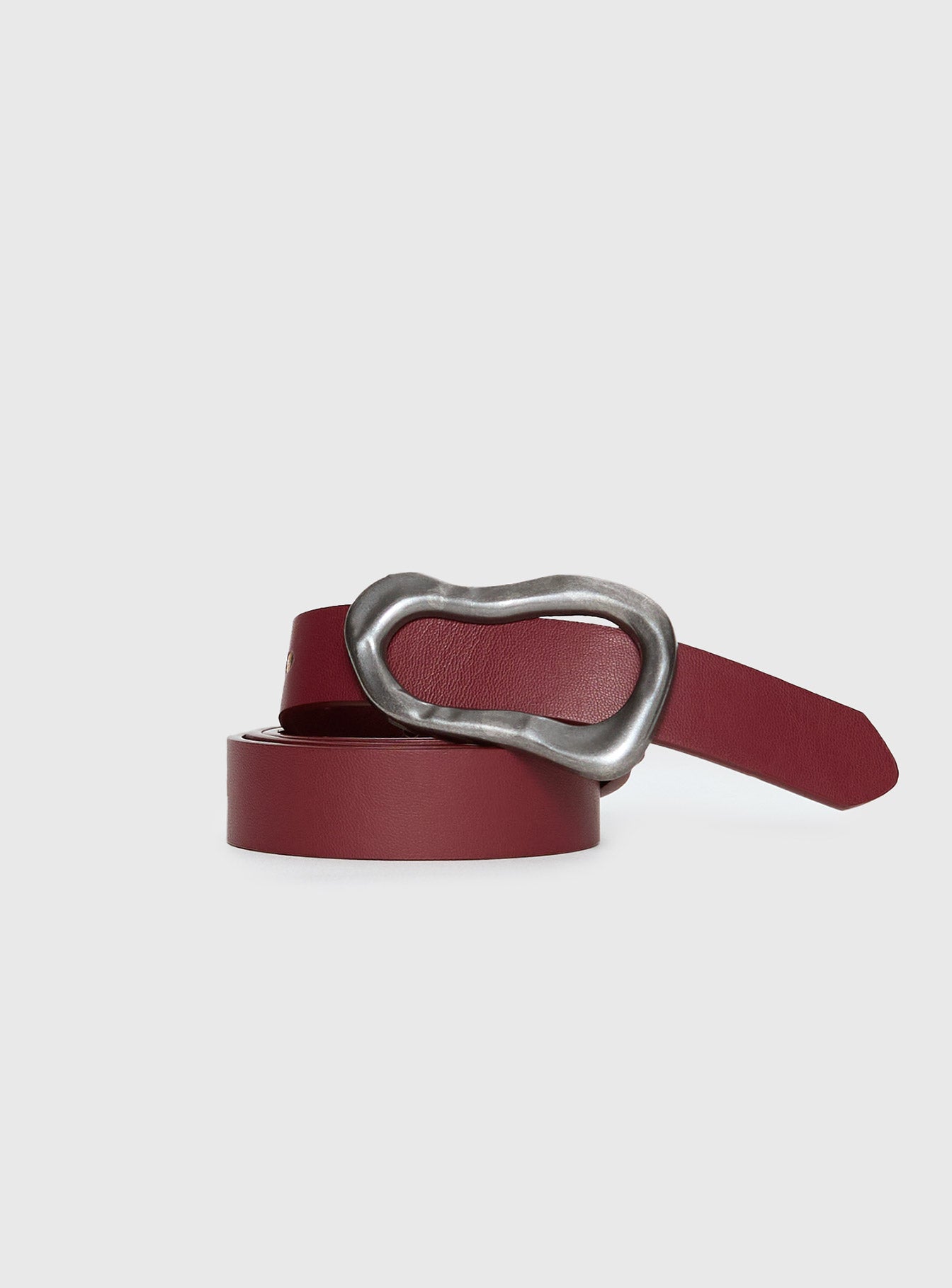 Leto Belt Burgundy Silver - Image 2