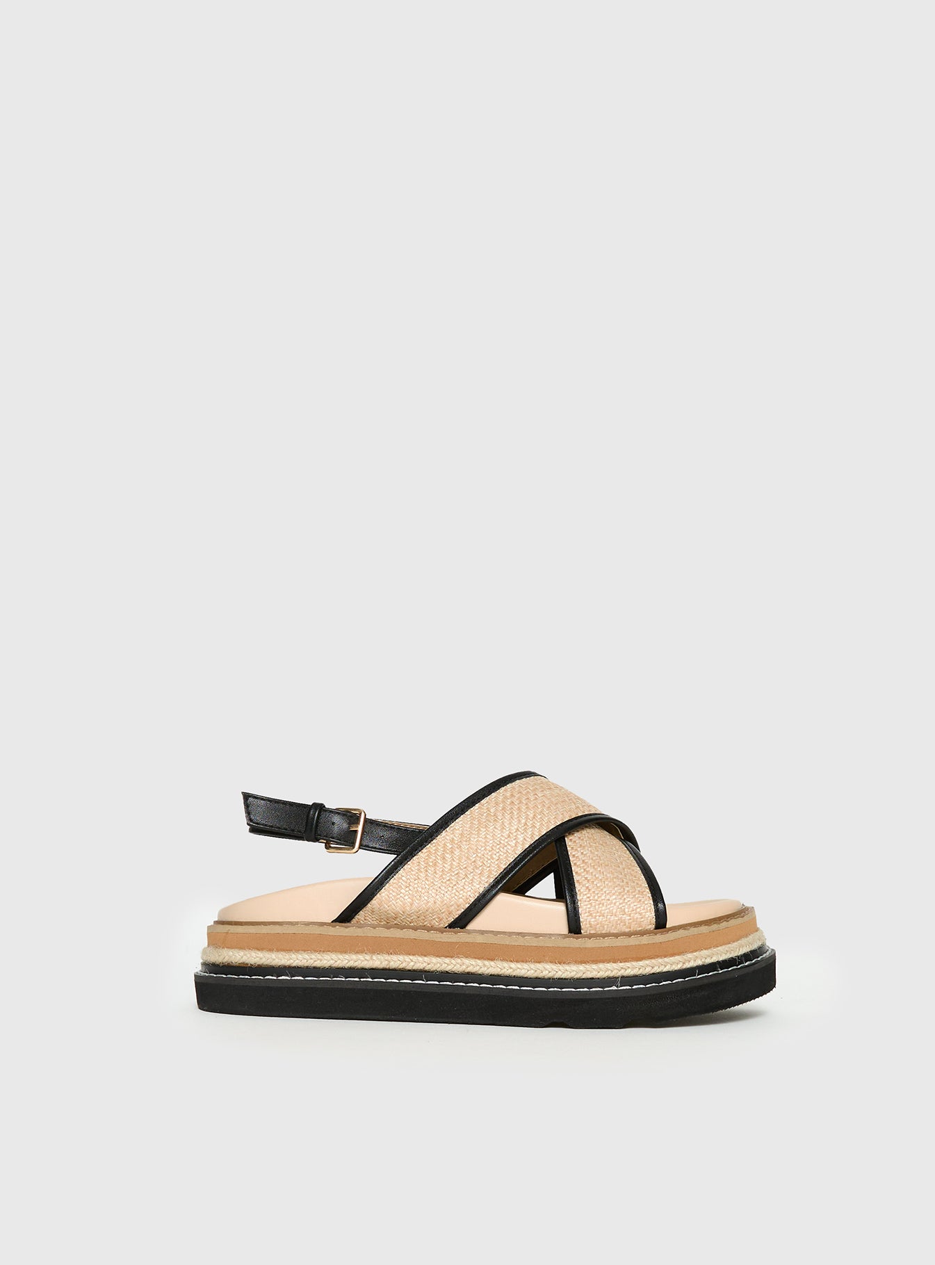 Odi Sandals Tan Black - Image 2