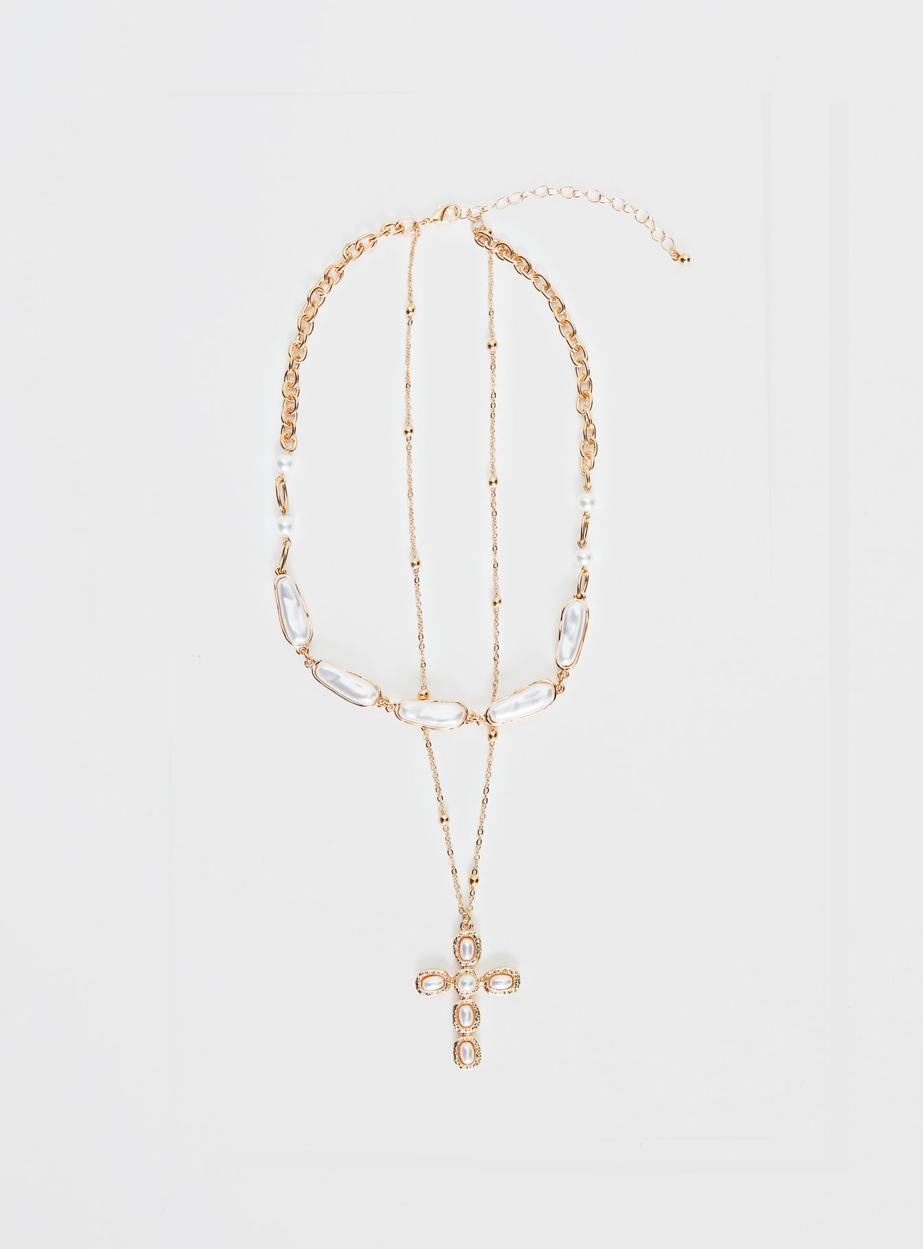 Isabellah Pearl Necklace Pack Gold - Image 2