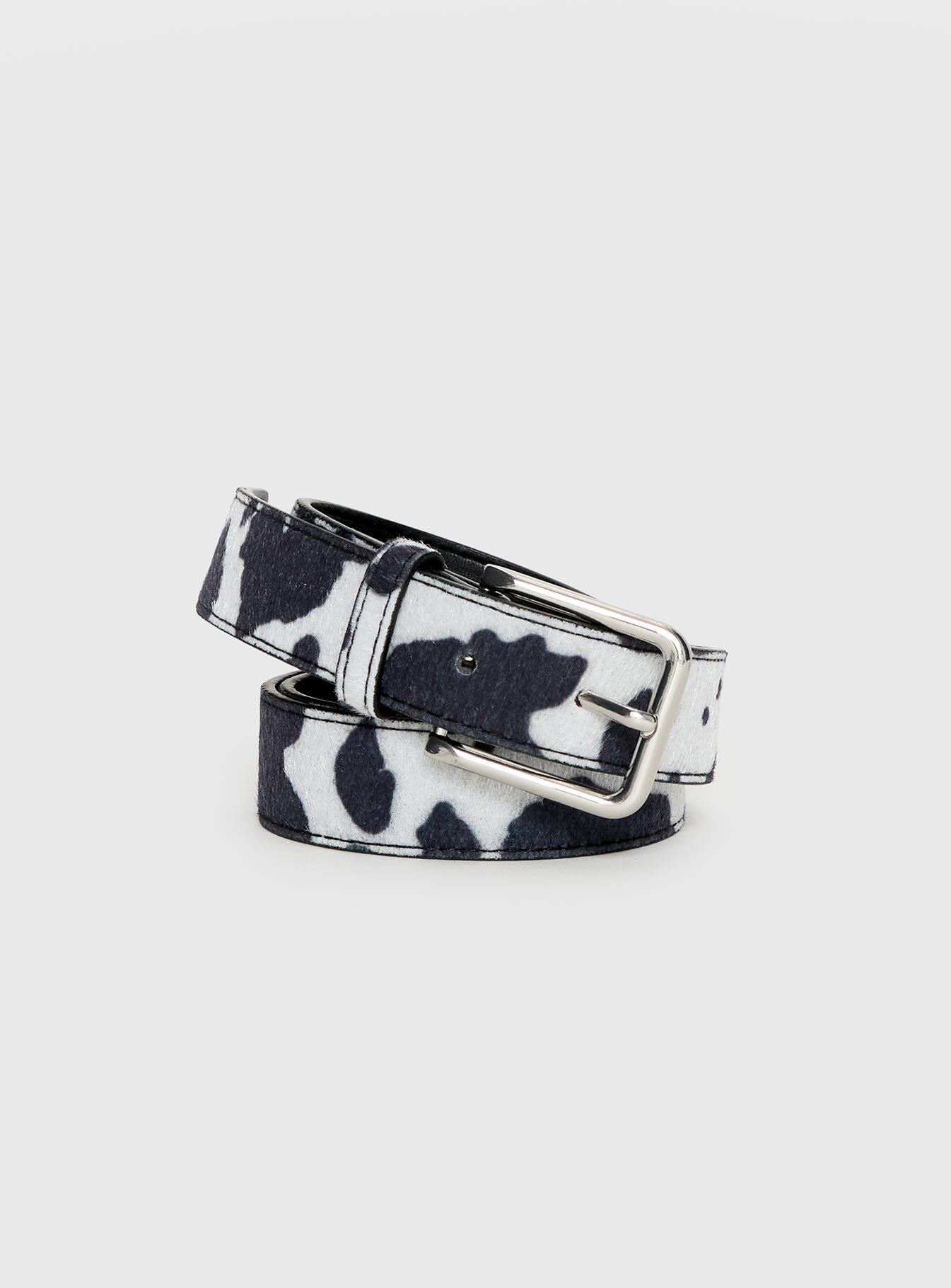 Double Back Faux Suede Belt Cow - Image 2