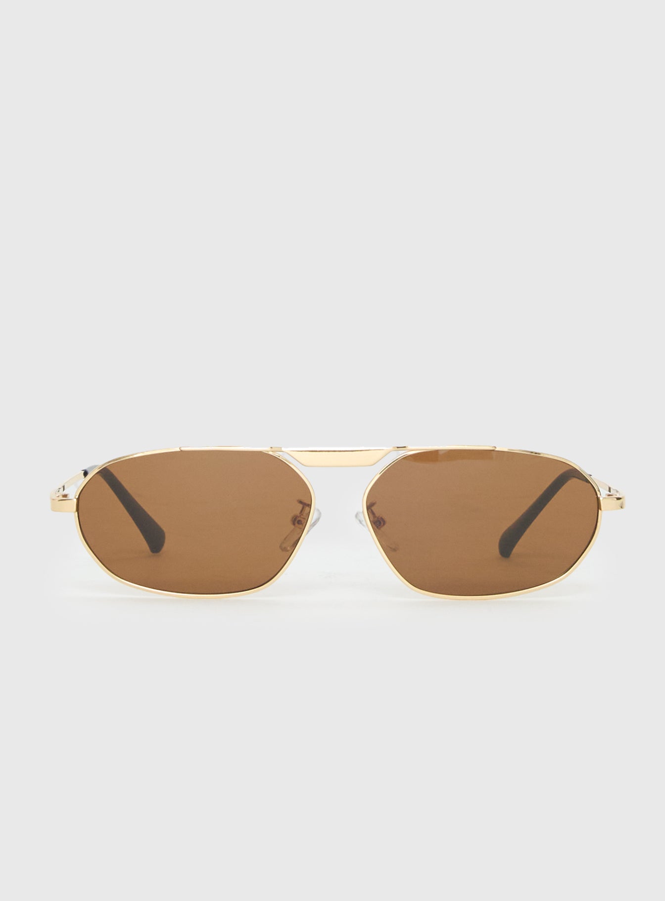 Elegance Sunglasses Gold Brown - Image 2