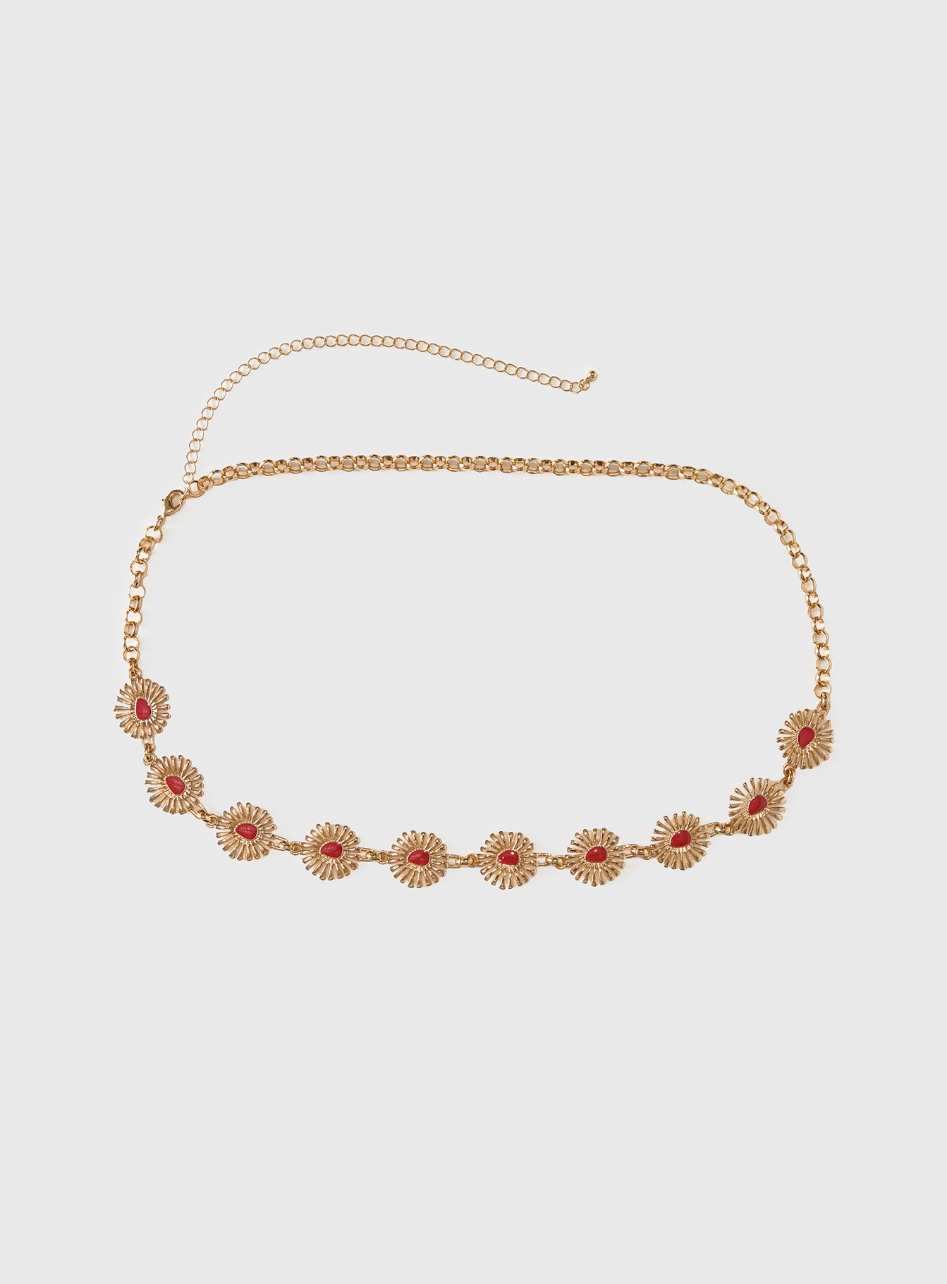 Royal Gleam Belt Gold Red - Image 2