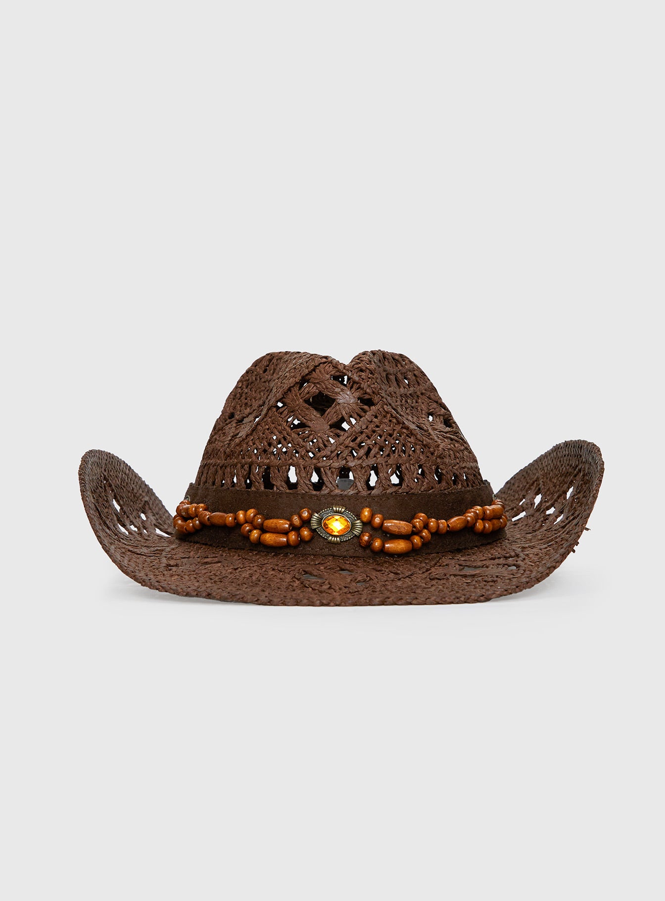 Hazie Cowboy Hat Dark Brown - Image 2